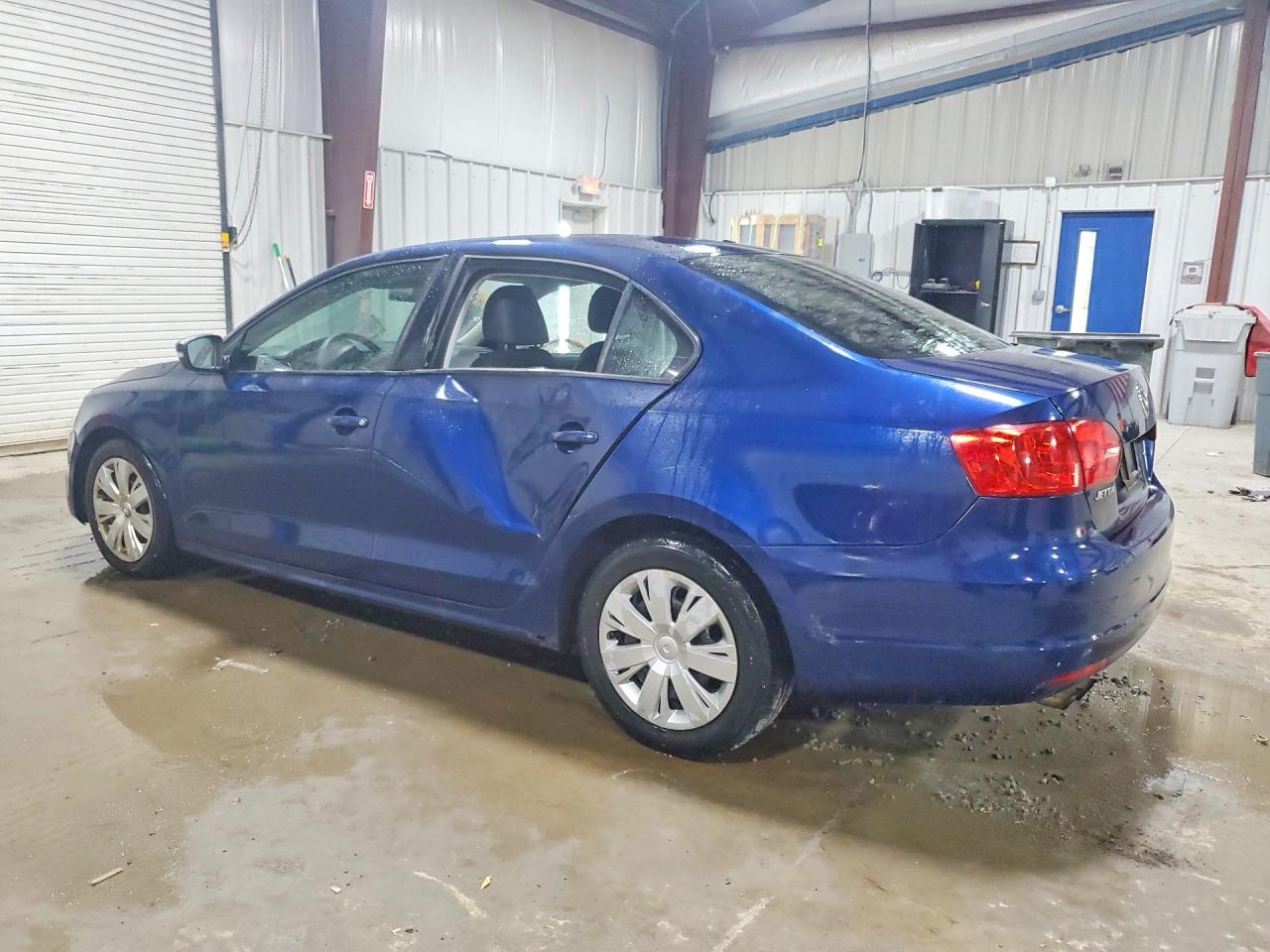 2012 Volkswagen Jetta Se Синий vin: 3VWDP7AJ2CM318908