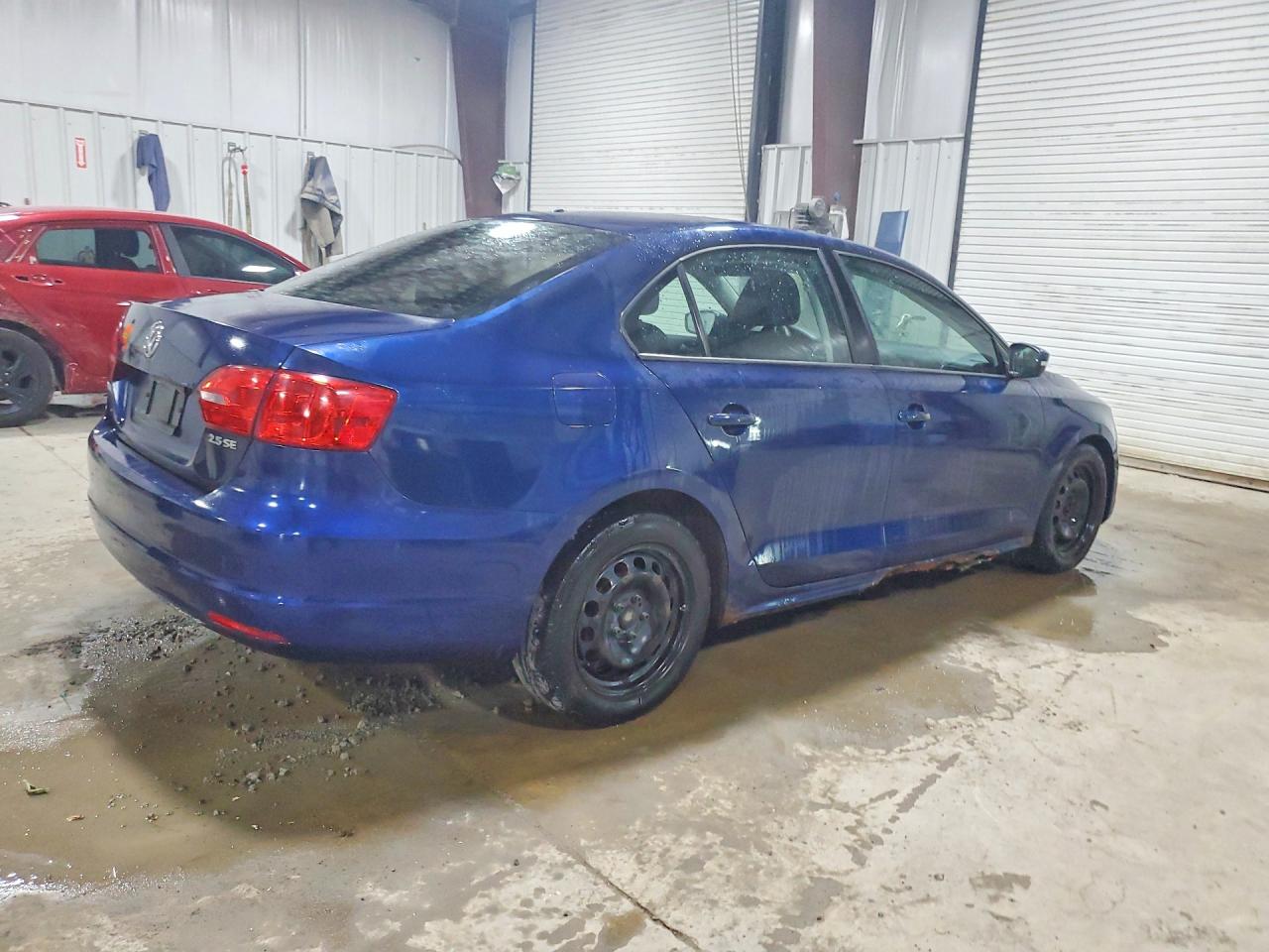 2012 Volkswagen Jetta Se Синий vin: 3VWDP7AJ2CM318908
