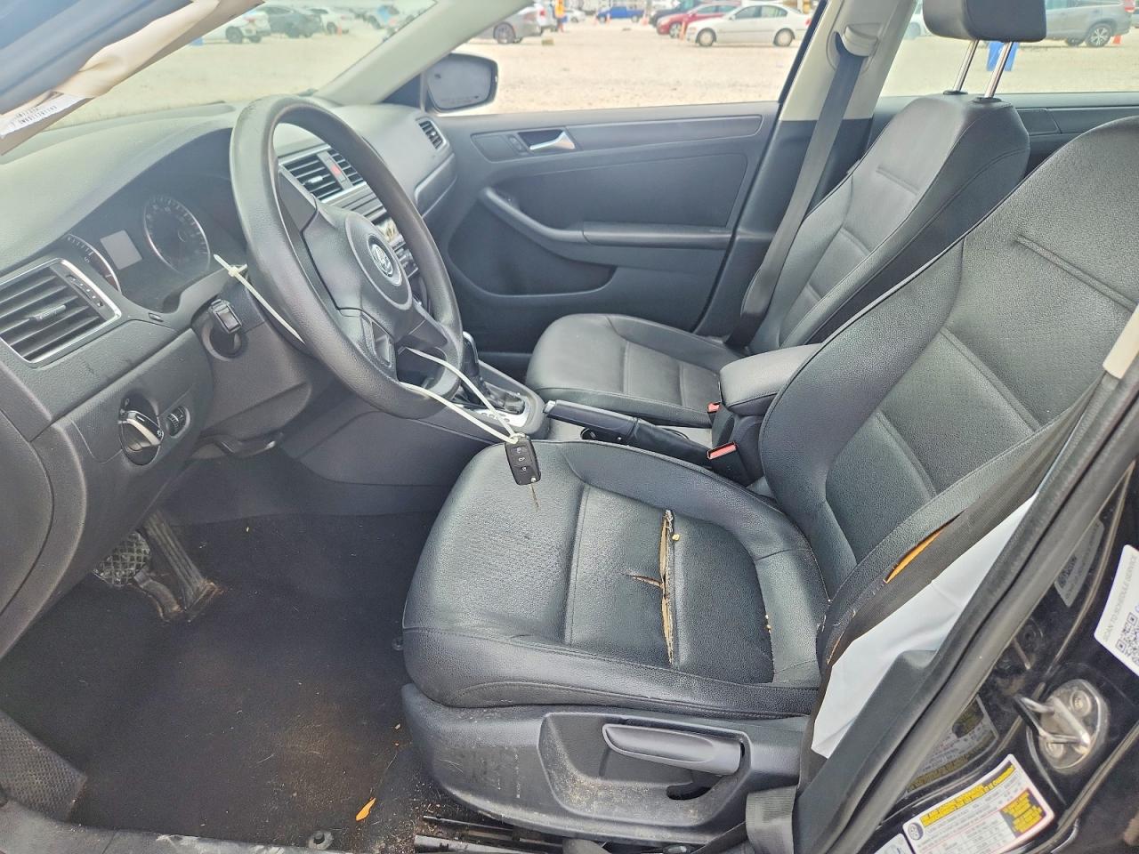 2012 Volkswagen Jetta Se Black vin: 3VWDP7AJ2CM332999