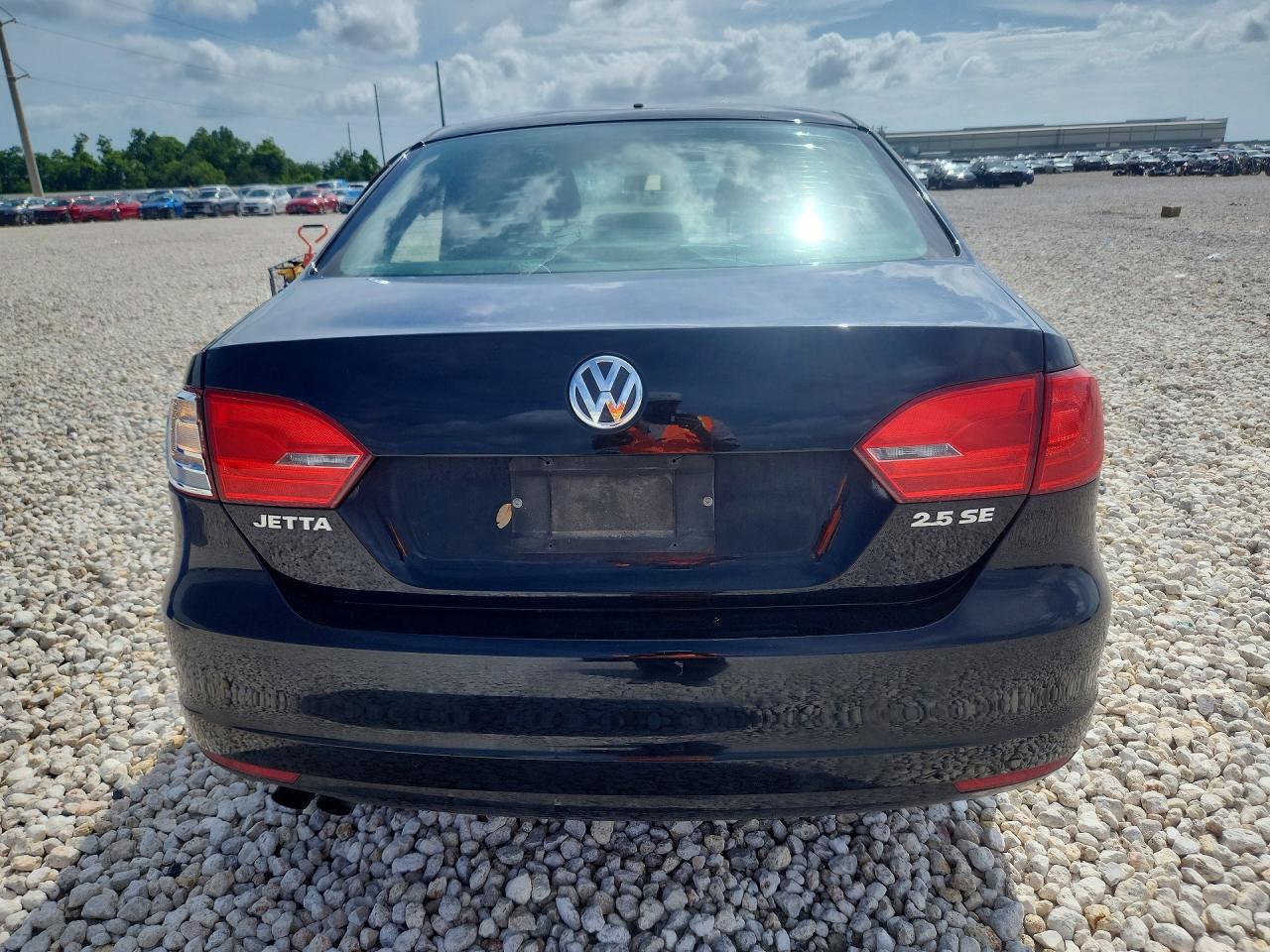 2012 Volkswagen Jetta Se Black vin: 3VWDP7AJ2CM332999