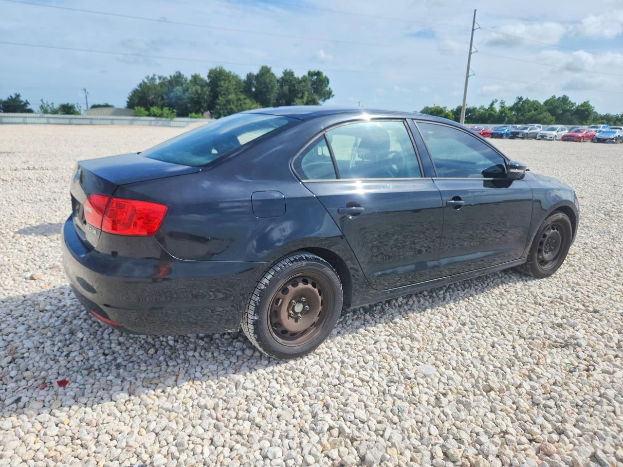 2012 Volkswagen Jetta Se Black vin: 3VWDP7AJ2CM332999