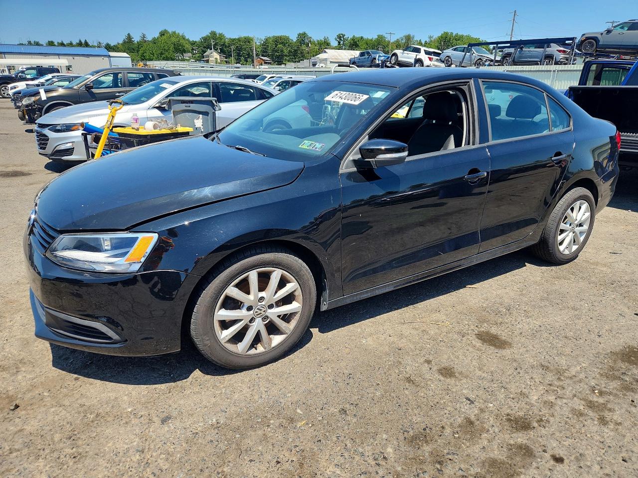 2012 Volkswagen Jetta Se Black vin: 3VWDP7AJ2CM338737