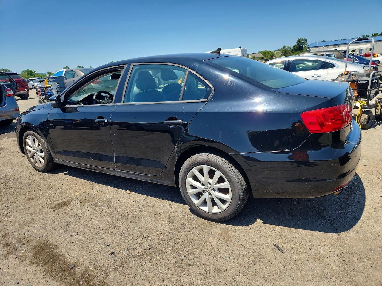 2012 Volkswagen Jetta Se Black vin: 3VWDP7AJ2CM338737