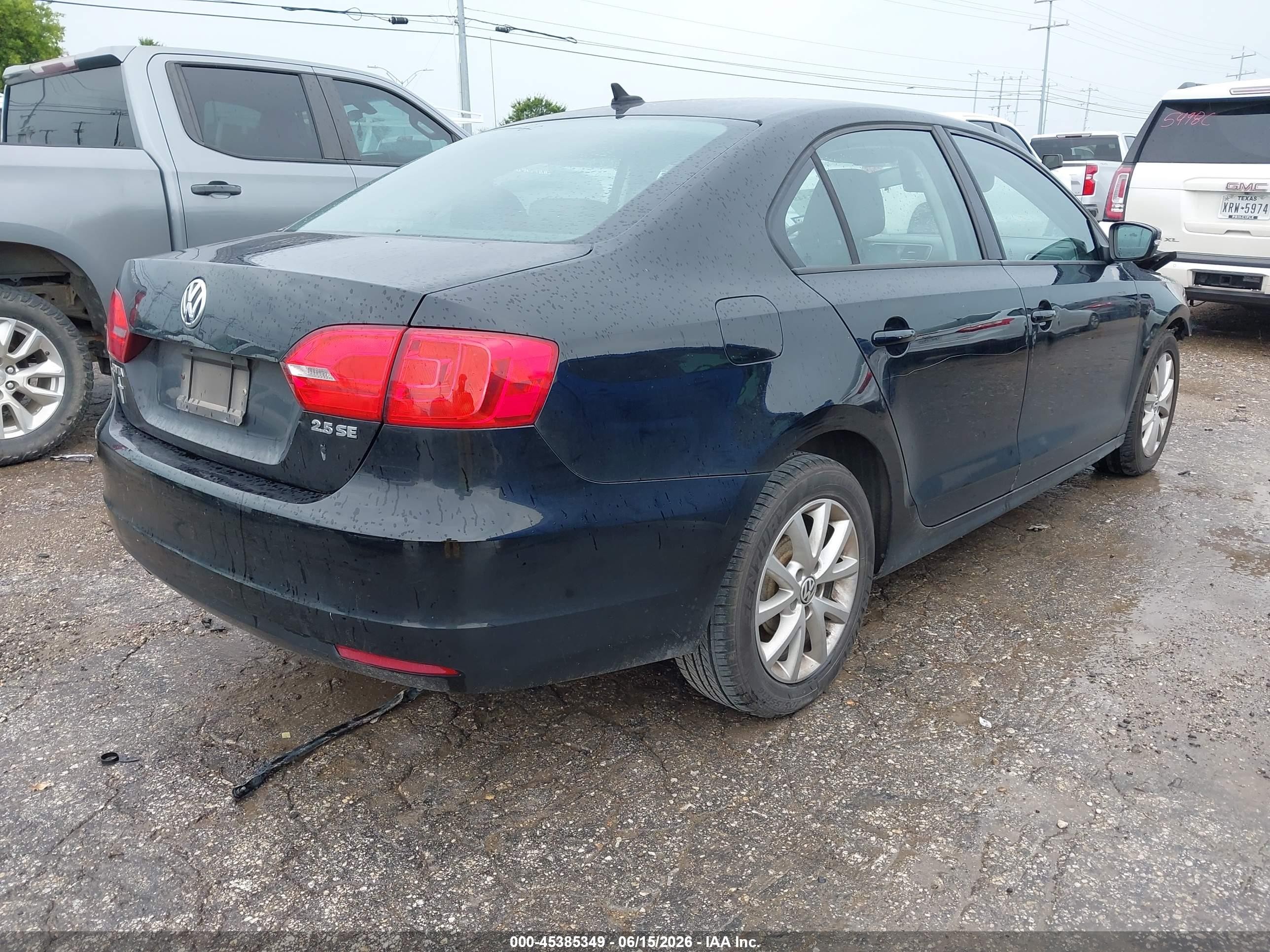 2012 Volkswagen Jetta 2.5l Se Black vin: 3VWDP7AJ2CM339452