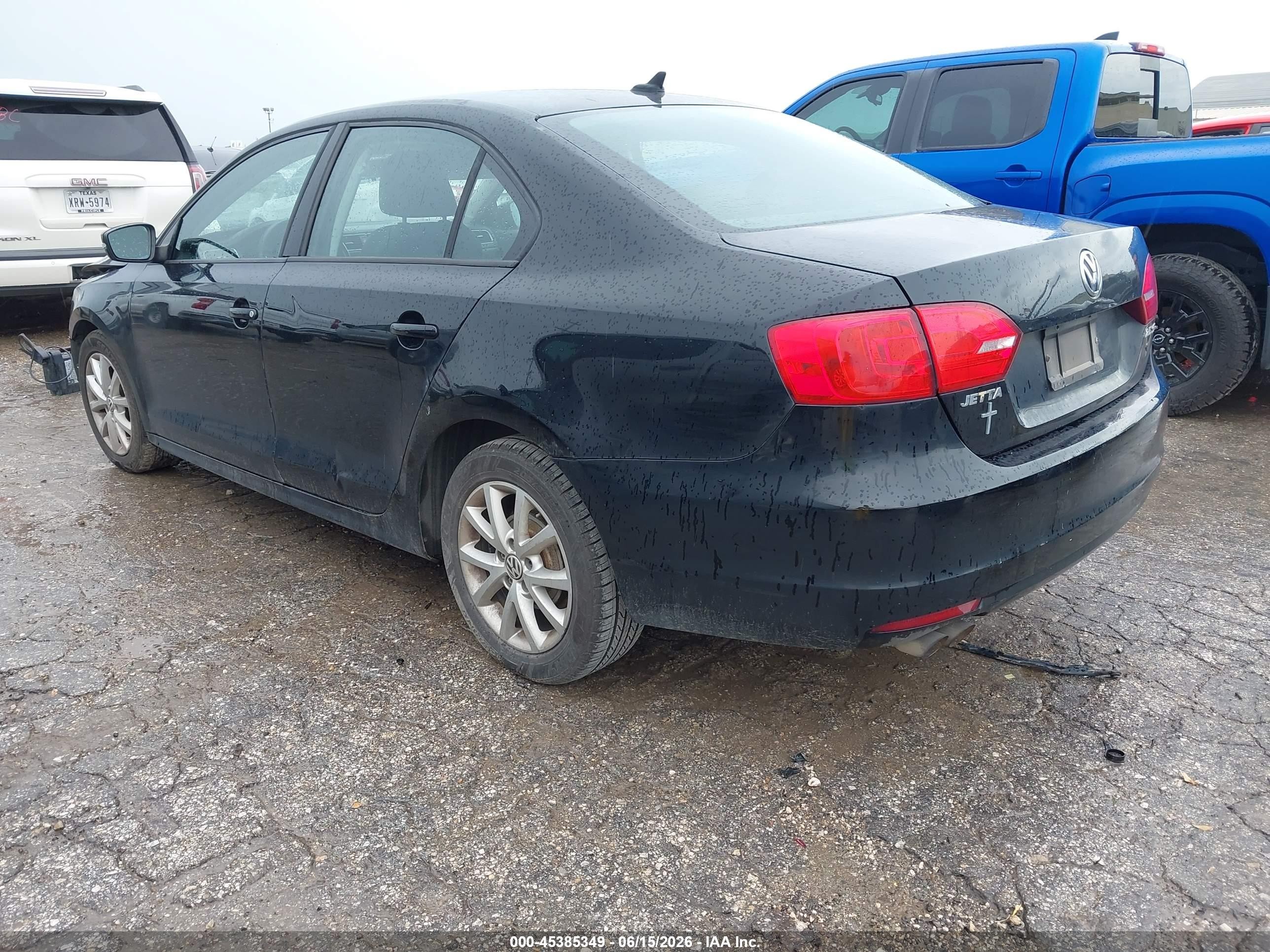 2012 Volkswagen Jetta 2.5l Se Black vin: 3VWDP7AJ2CM339452
