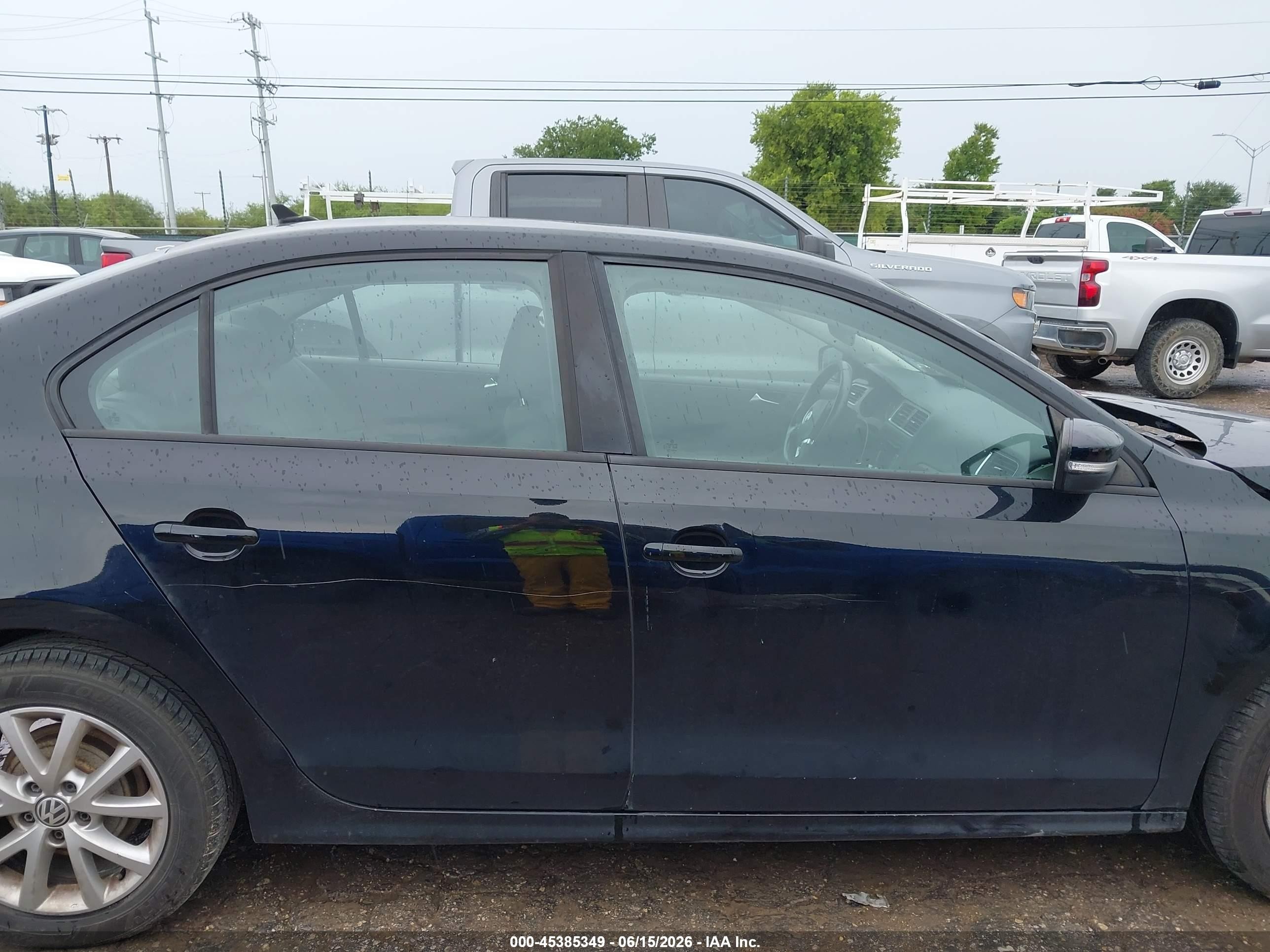 2012 Volkswagen Jetta 2.5l Se Black vin: 3VWDP7AJ2CM339452