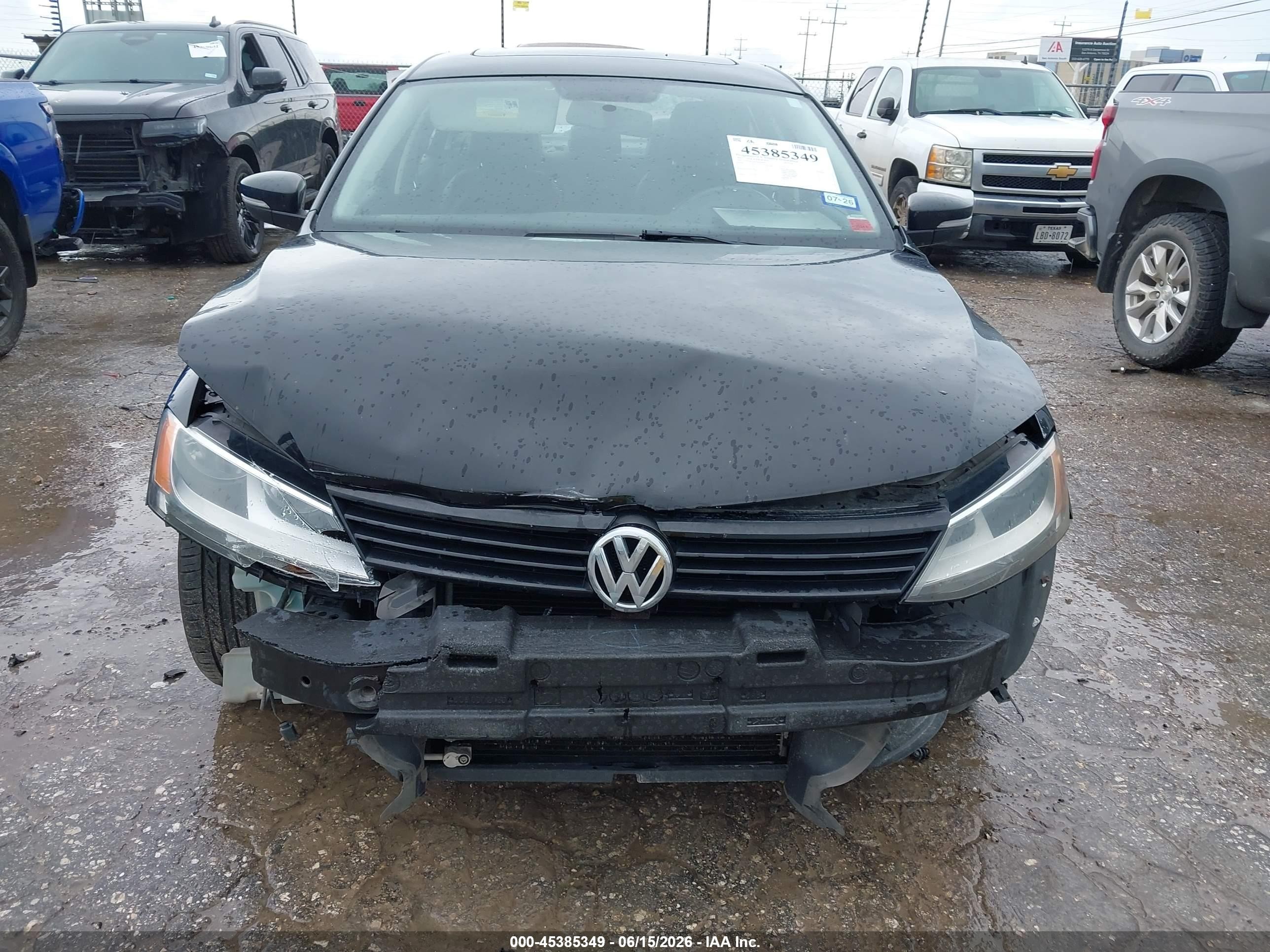 2012 Volkswagen Jetta 2.5l Se Black vin: 3VWDP7AJ2CM339452