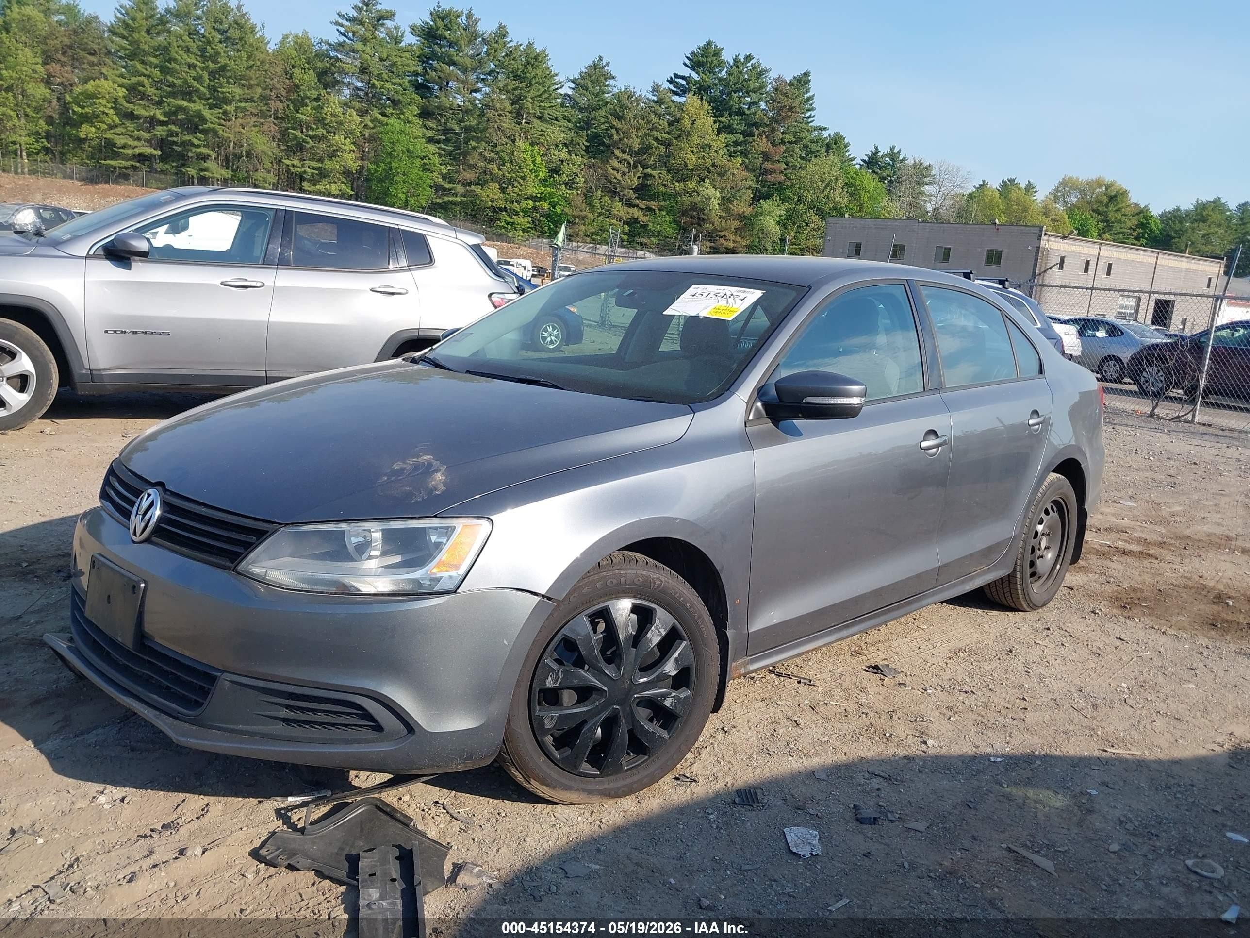 2012 Volkswagen Jetta 2.5l Se Gray vin: 3VWDP7AJ2CM397173