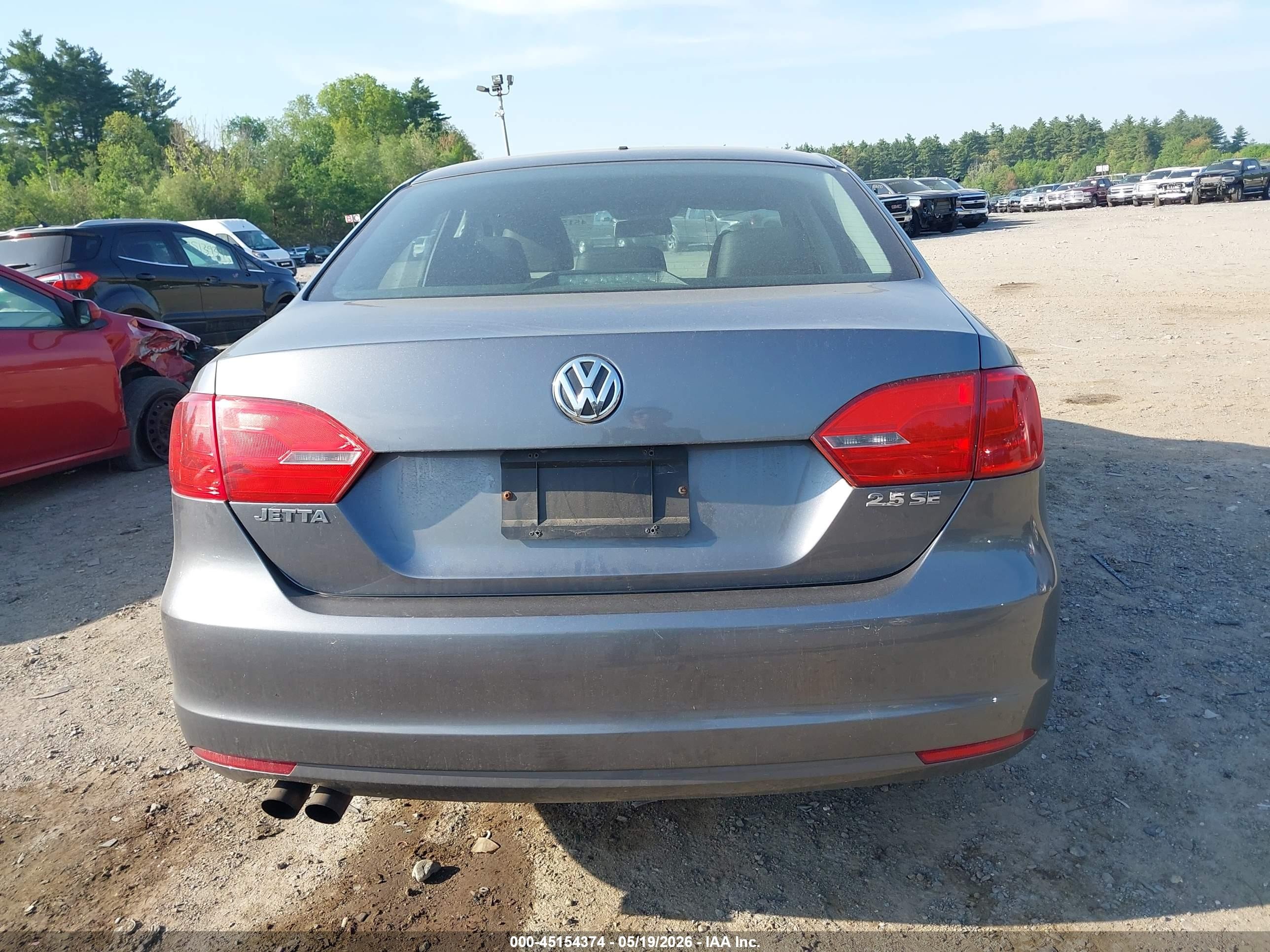 2012 Volkswagen Jetta 2.5l Se Gray vin: 3VWDP7AJ2CM397173