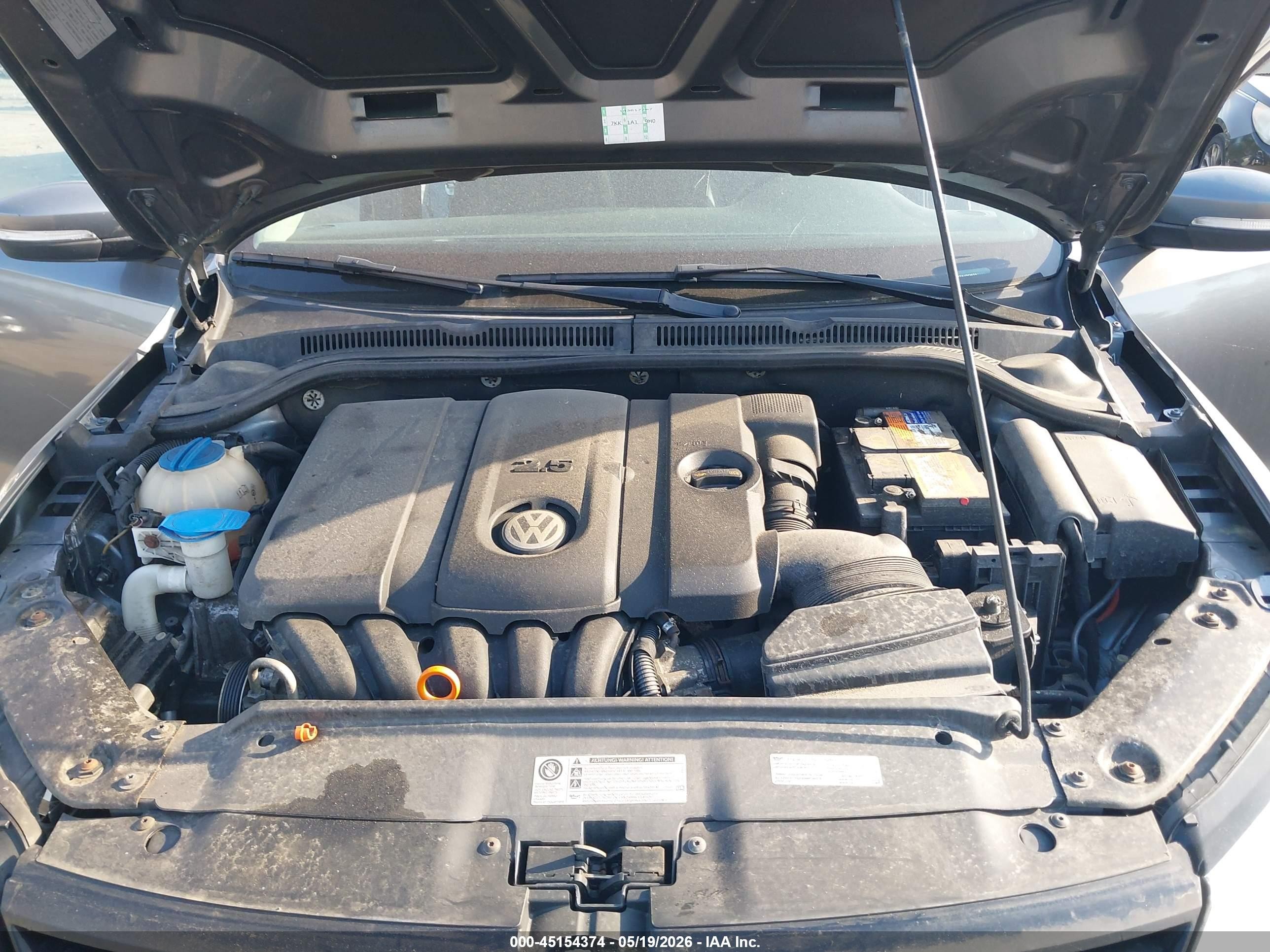 2012 Volkswagen Jetta 2.5l Se Gray vin: 3VWDP7AJ2CM397173