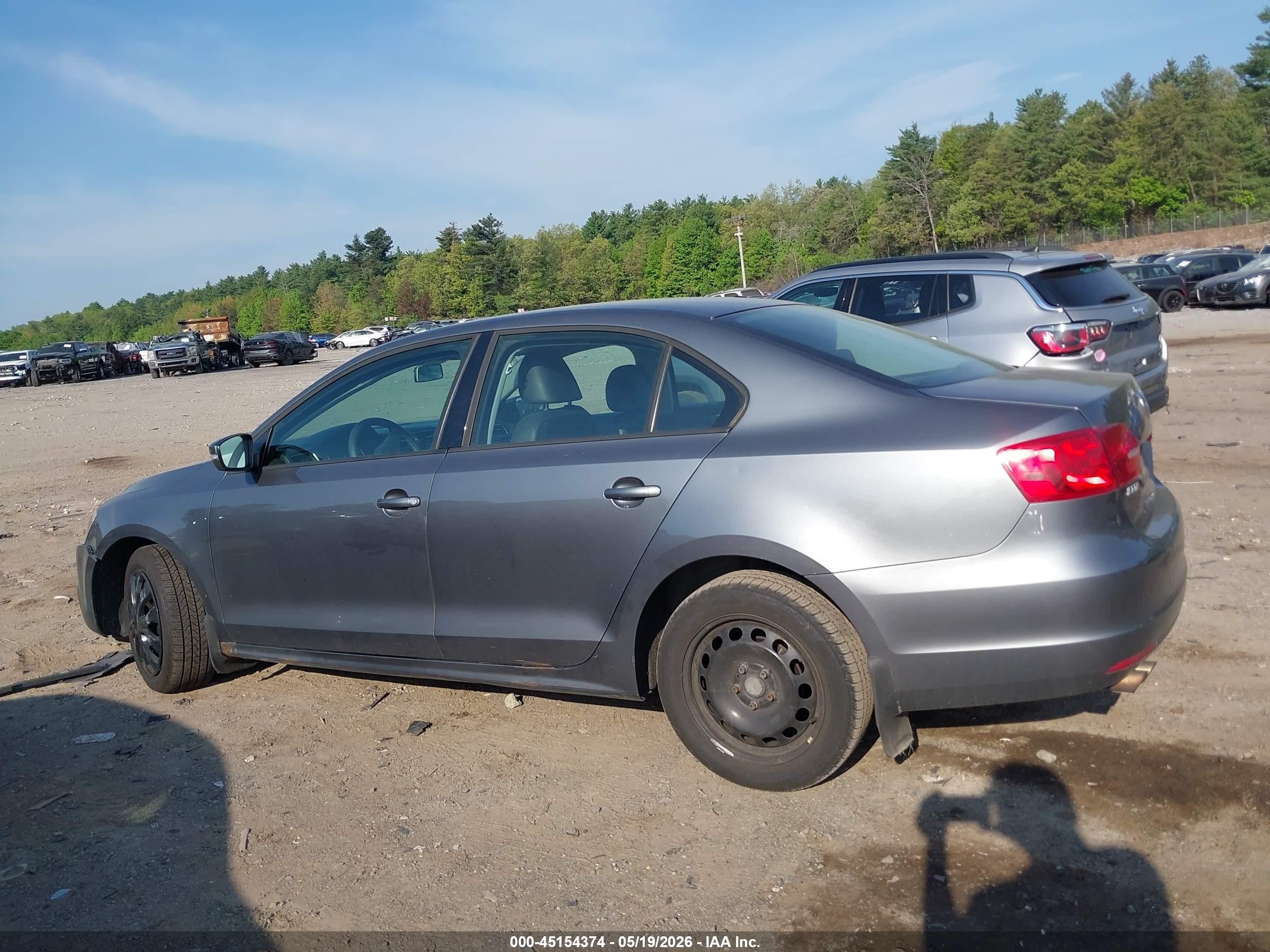 2012 Volkswagen Jetta 2.5l Se Gray vin: 3VWDP7AJ2CM397173