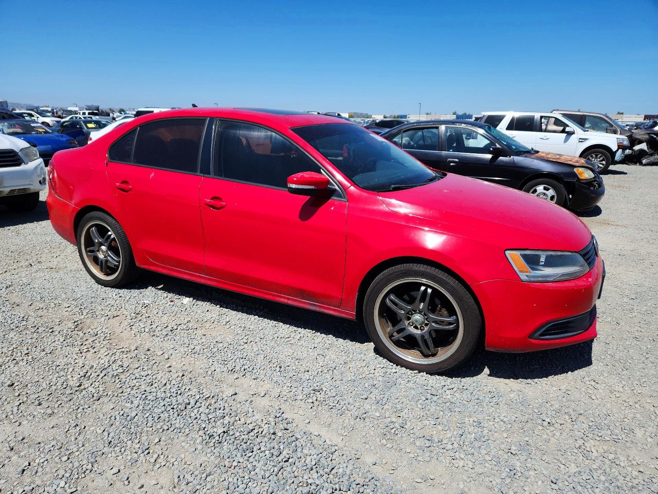 2012 Volkswagen Jetta Se Красный vin: 3VWDP7AJ2CM413226