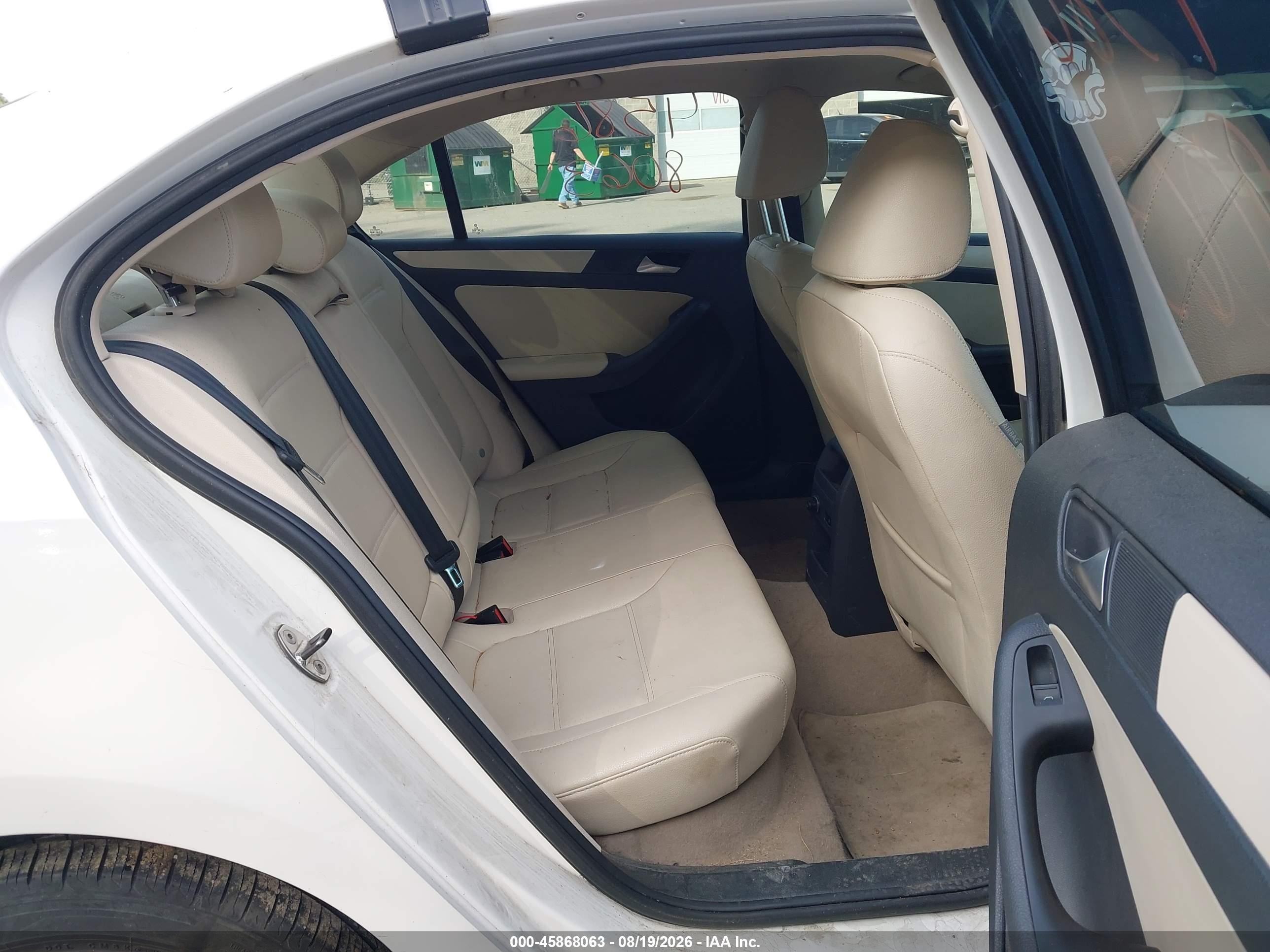 2012 Volkswagen Jetta 2.5l Se White vin: 3VWDP7AJ2CM427031