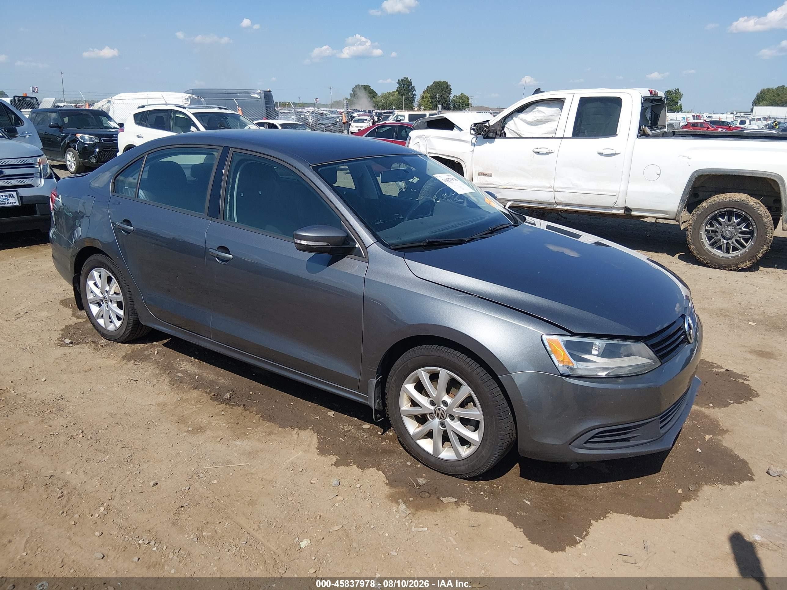 2012 Volkswagen Jetta 2.5l Se Gray vin: 3VWDP7AJ2CM462412