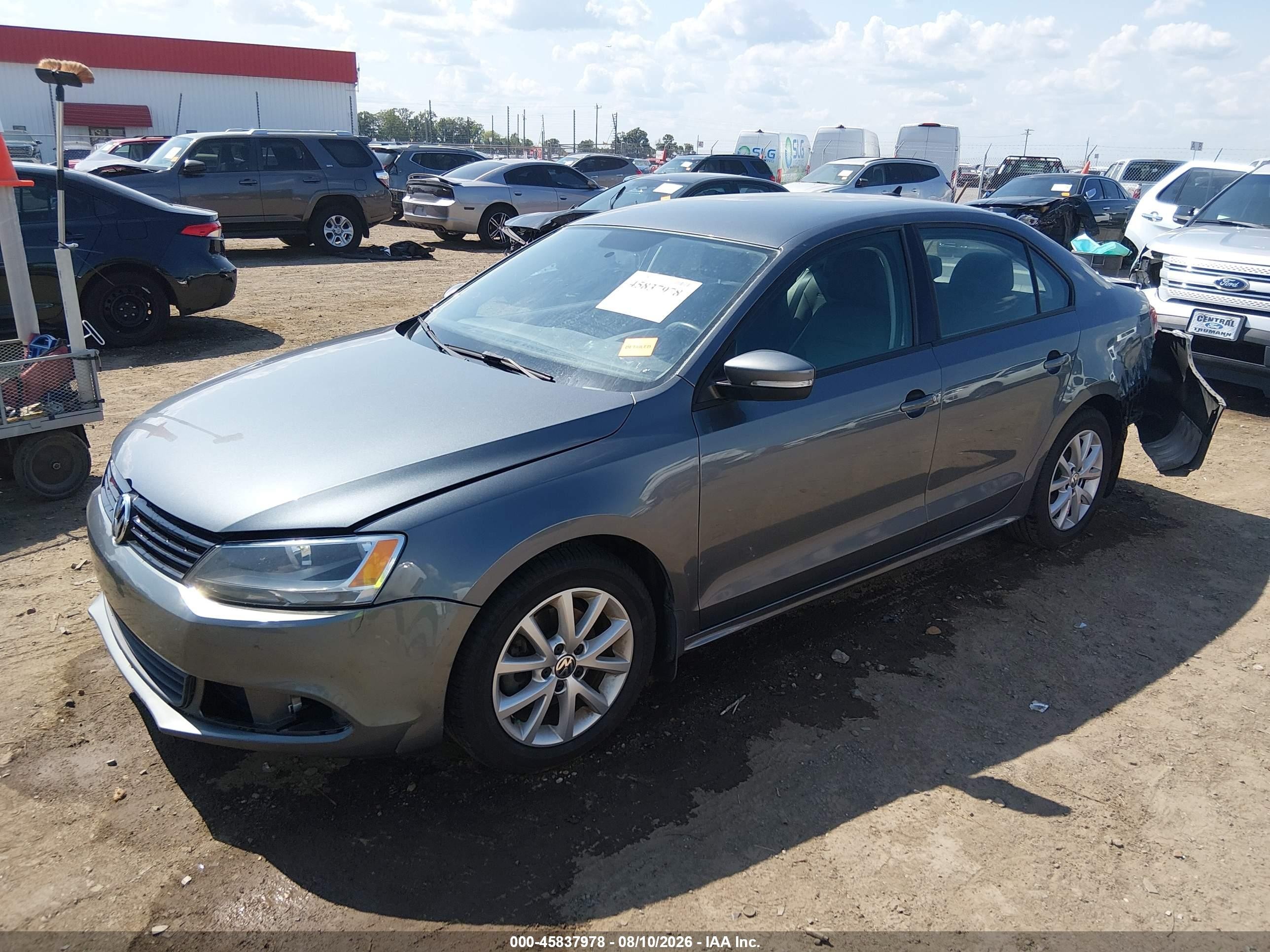 2012 Volkswagen Jetta 2.5l Se Gray vin: 3VWDP7AJ2CM462412