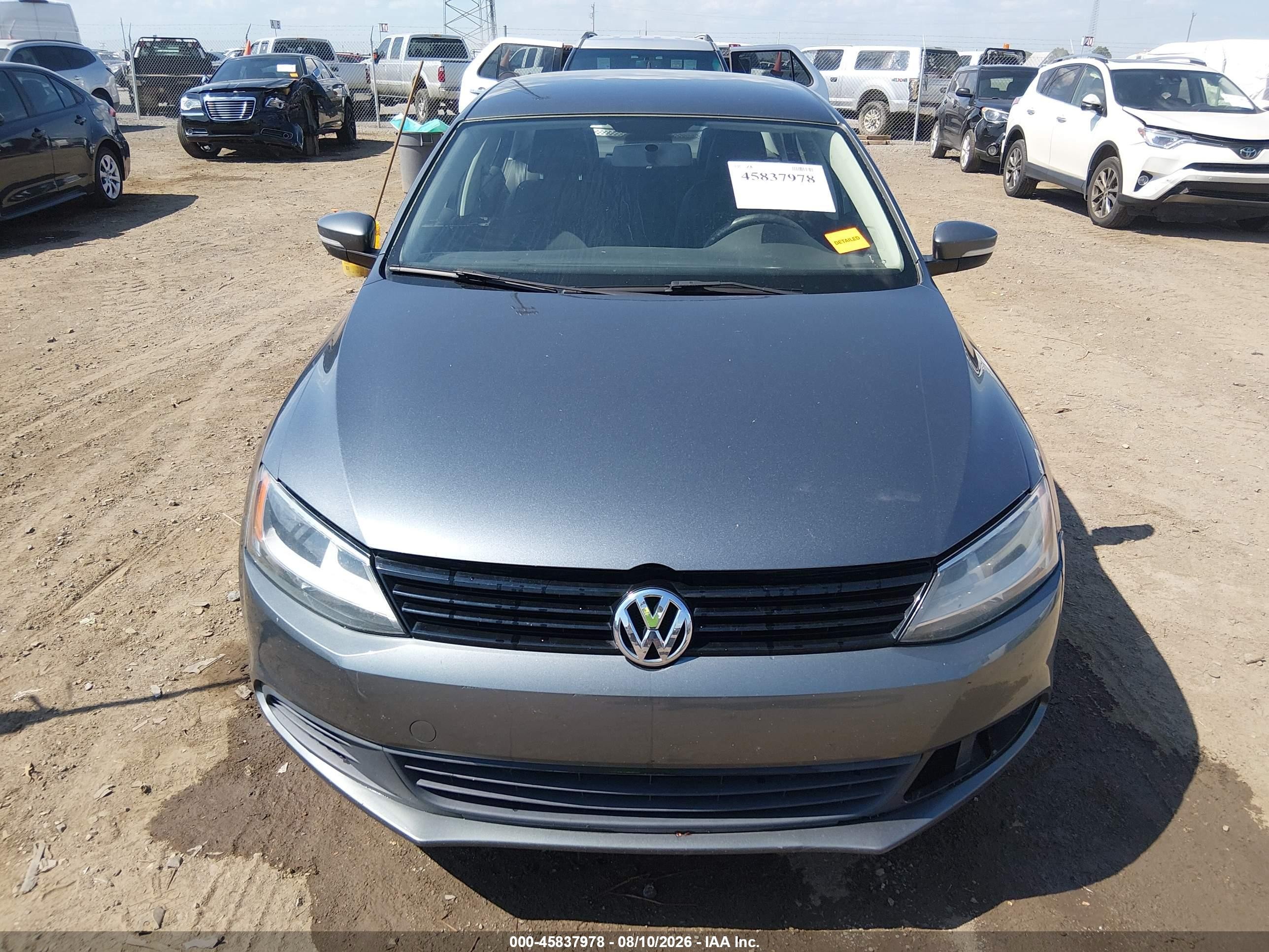 2012 Volkswagen Jetta 2.5l Se Gray vin: 3VWDP7AJ2CM462412