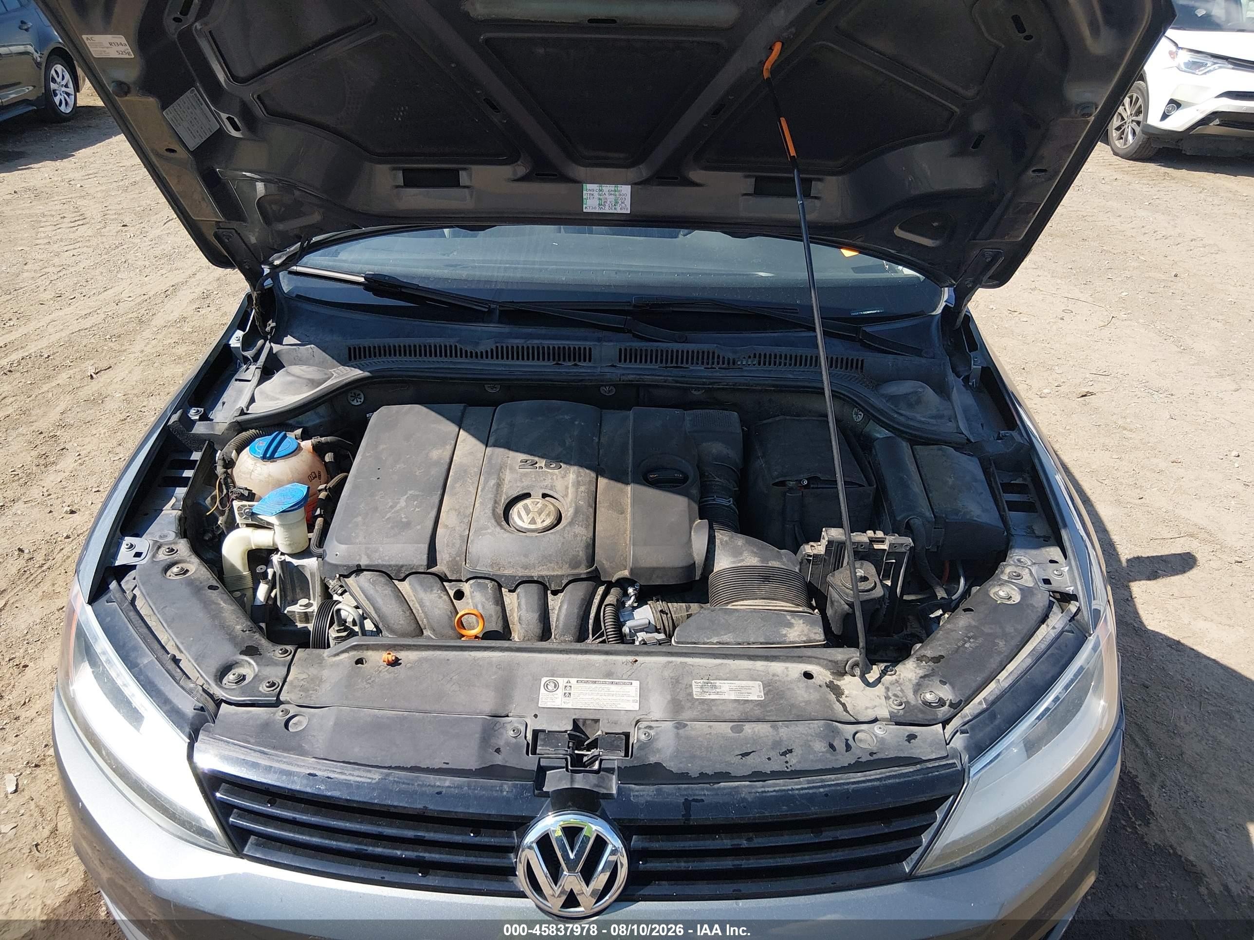 2012 Volkswagen Jetta 2.5l Se Gray vin: 3VWDP7AJ2CM462412