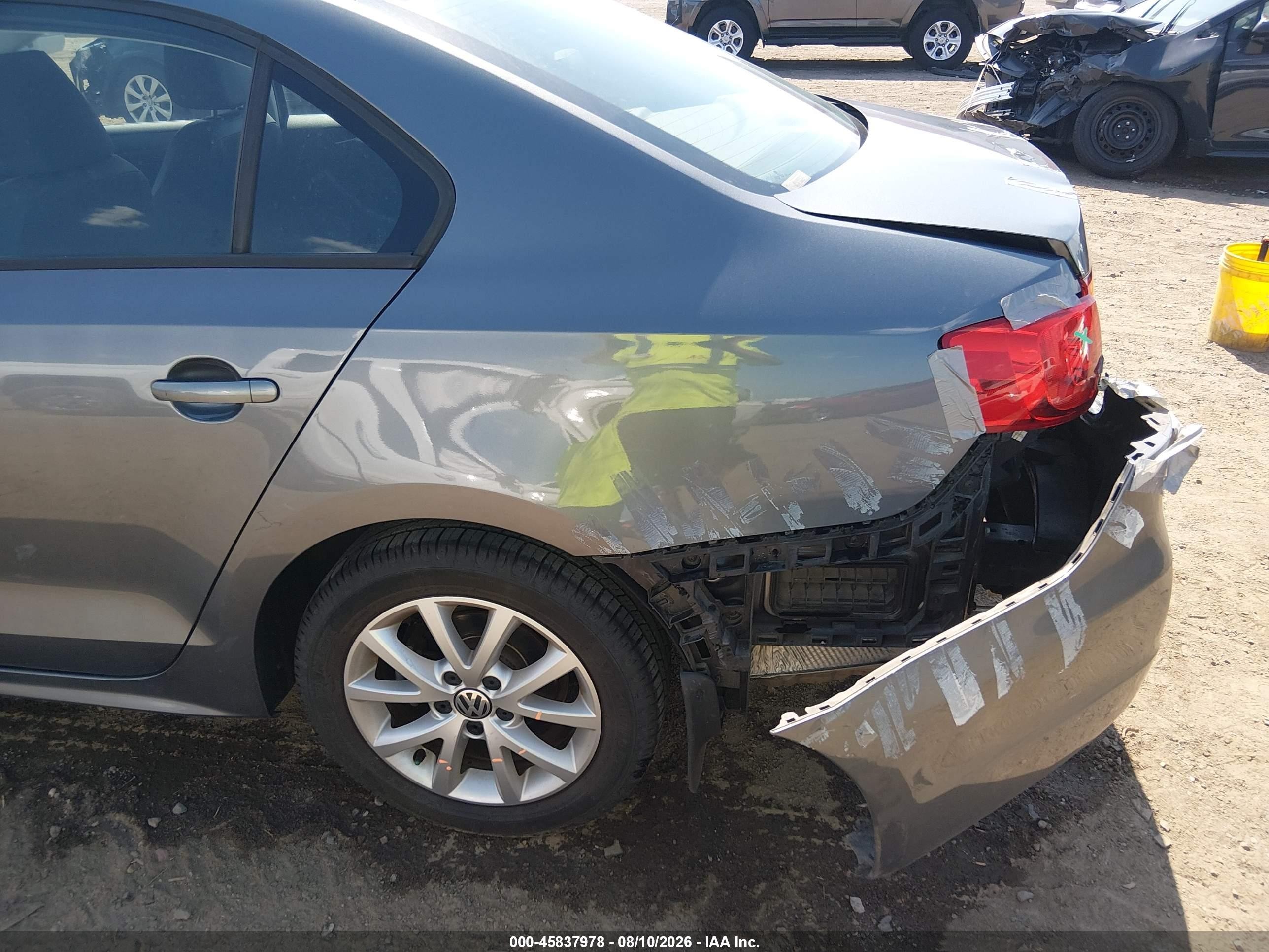 2012 Volkswagen Jetta 2.5l Se Gray vin: 3VWDP7AJ2CM462412