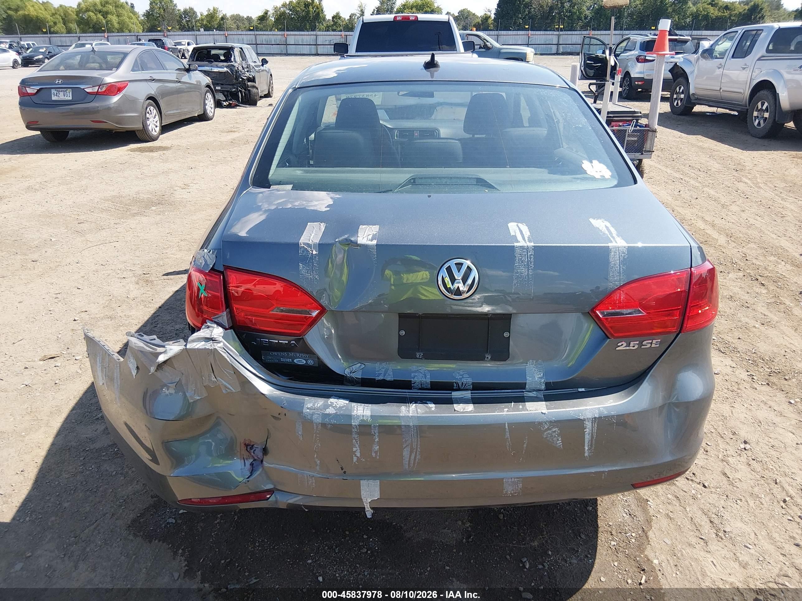 2012 Volkswagen Jetta 2.5l Se Gray vin: 3VWDP7AJ2CM462412