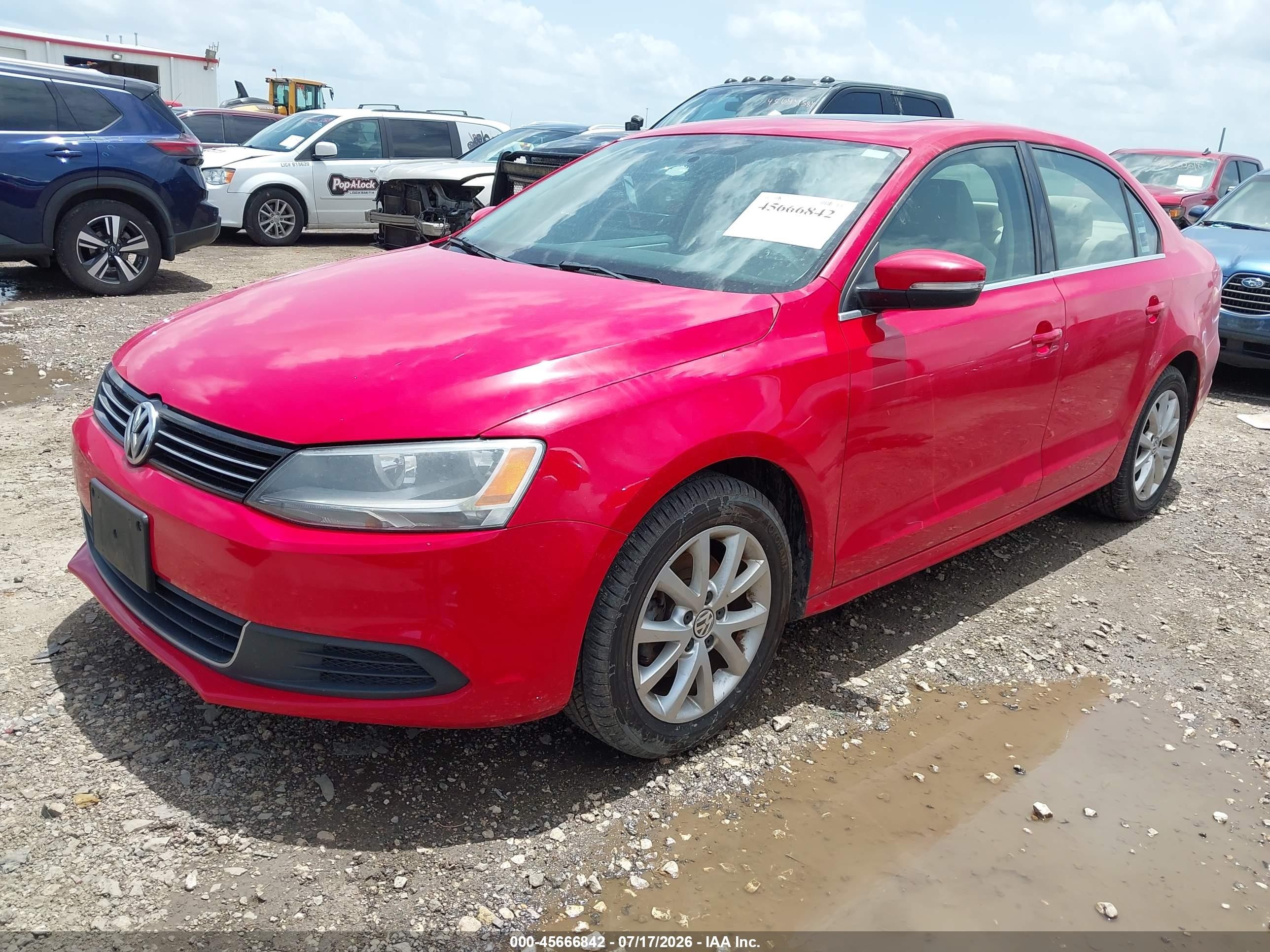 2013 Volkswagen Jetta 2.5l Se Red vin: 3VWDP7AJ2DM298399