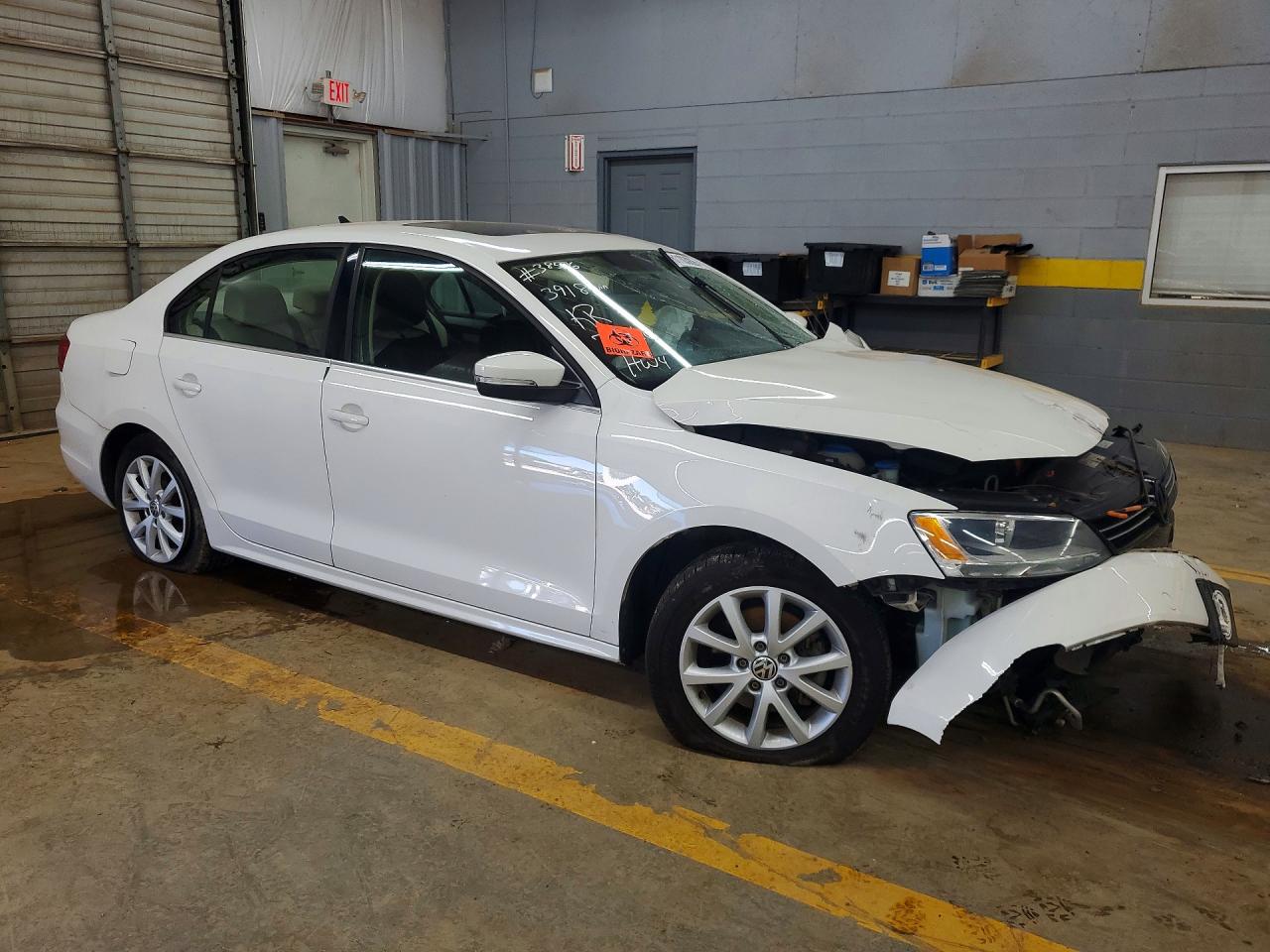 2013 Volkswagen Jetta Se White vin: 3VWDP7AJ2DM353918