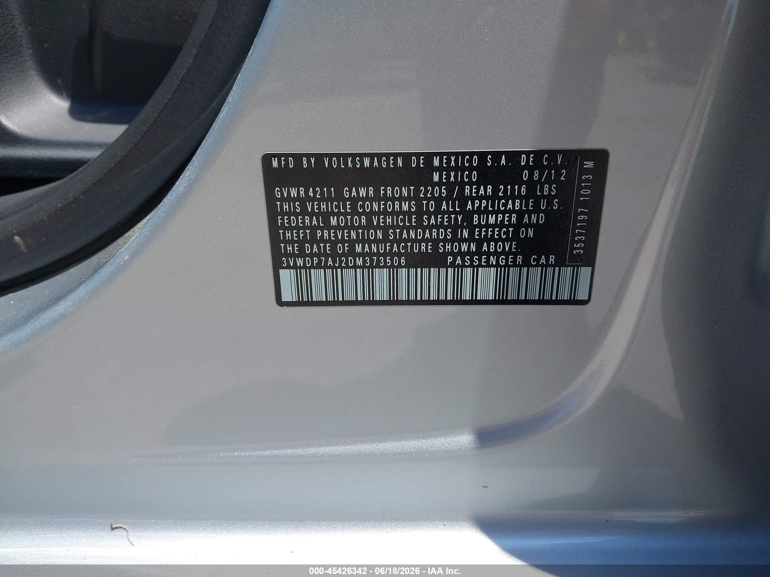 2013 Volkswagen Jetta 2.5l Se Silver vin: 3VWDP7AJ2DM373506