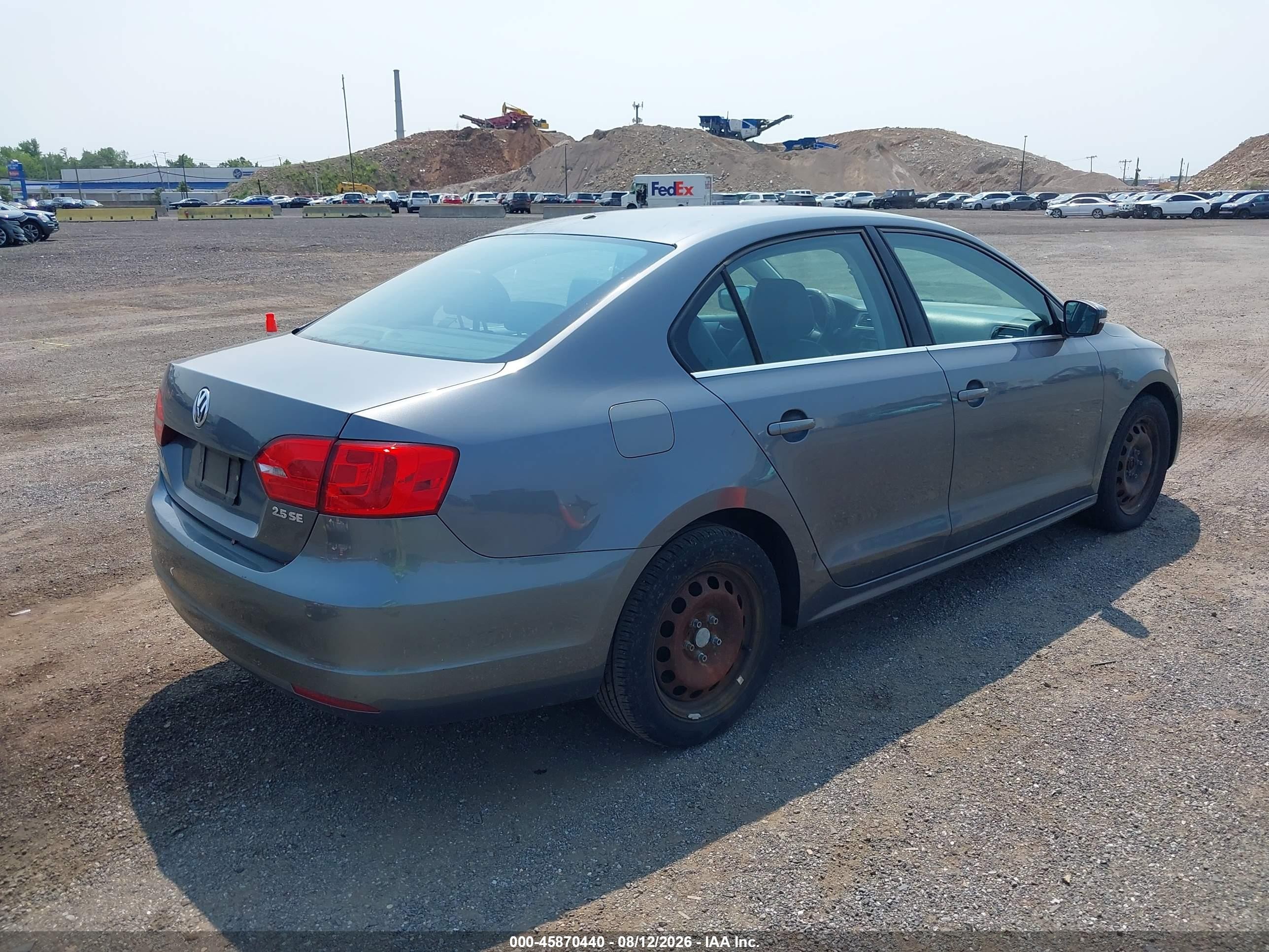 2013 Volkswagen Jetta 2.5l Se Gray vin: 3VWDP7AJ2DM380505