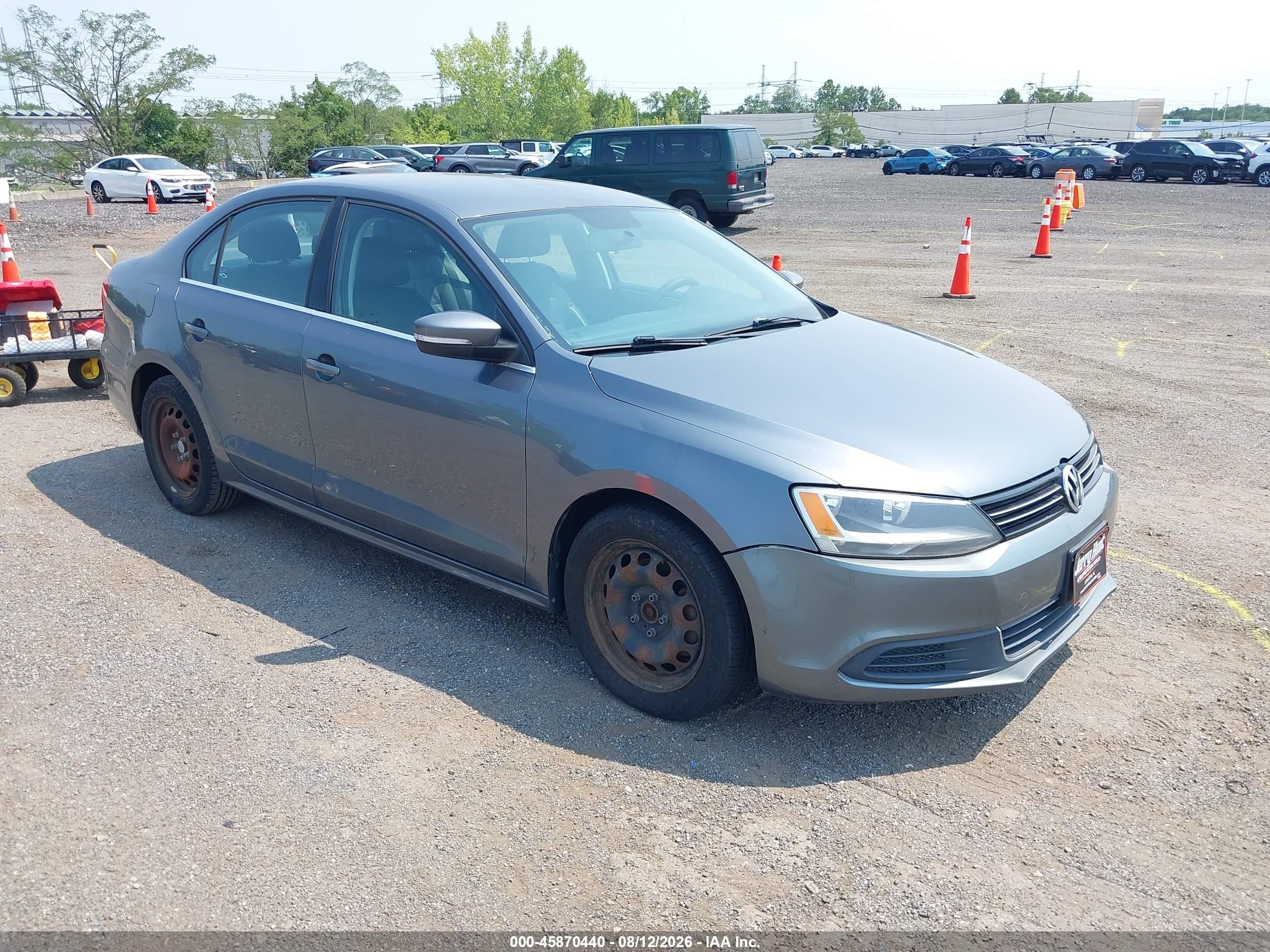 2013 Volkswagen Jetta 2.5l Se Gray vin: 3VWDP7AJ2DM380505