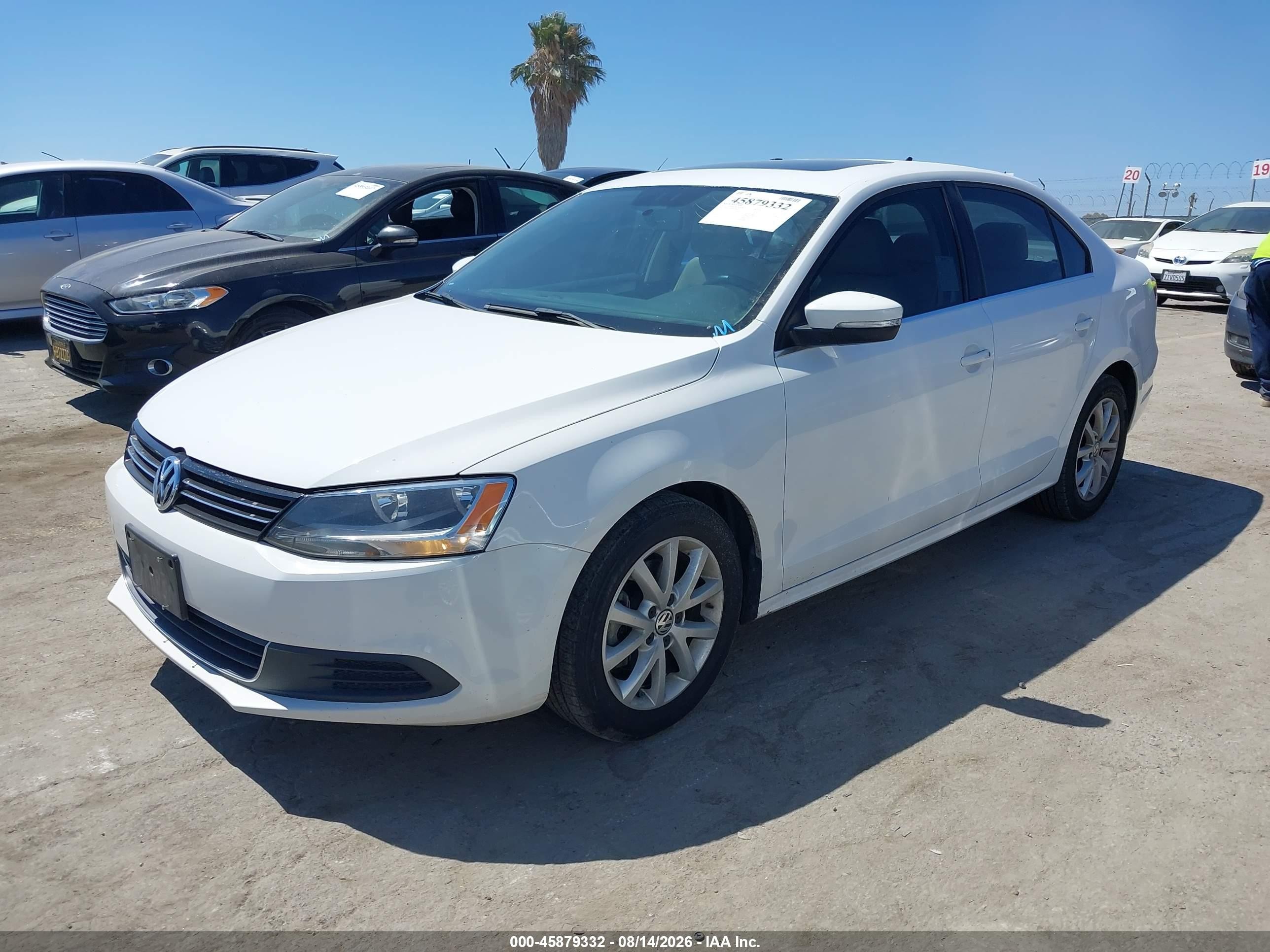 2013 Volkswagen Jetta 2.5l Se White vin: 3VWDP7AJ2DM387843