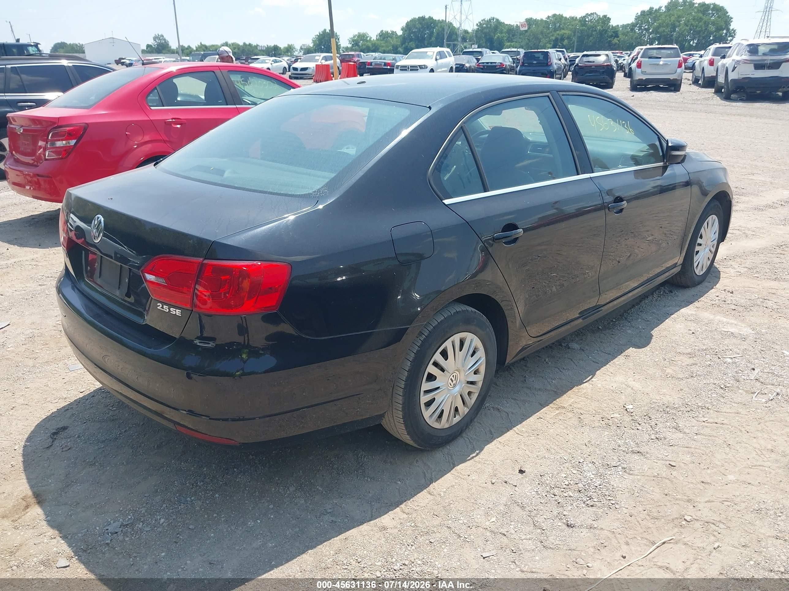 2013 Volkswagen Jetta 2.5l Se Black vin: 3VWDP7AJ2DM403877