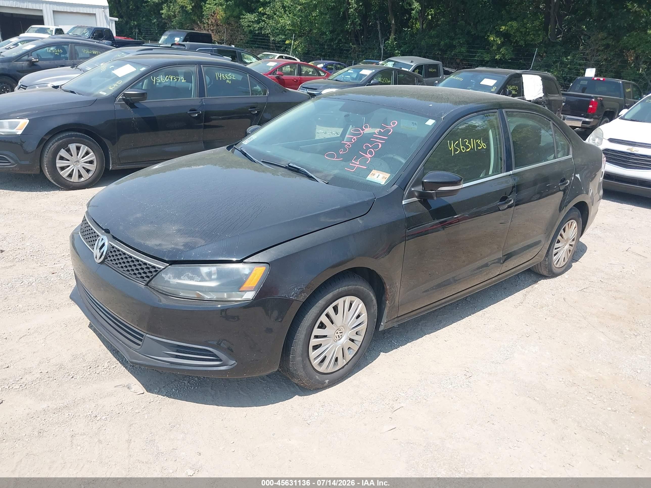 2013 Volkswagen Jetta 2.5l Se Black vin: 3VWDP7AJ2DM403877
