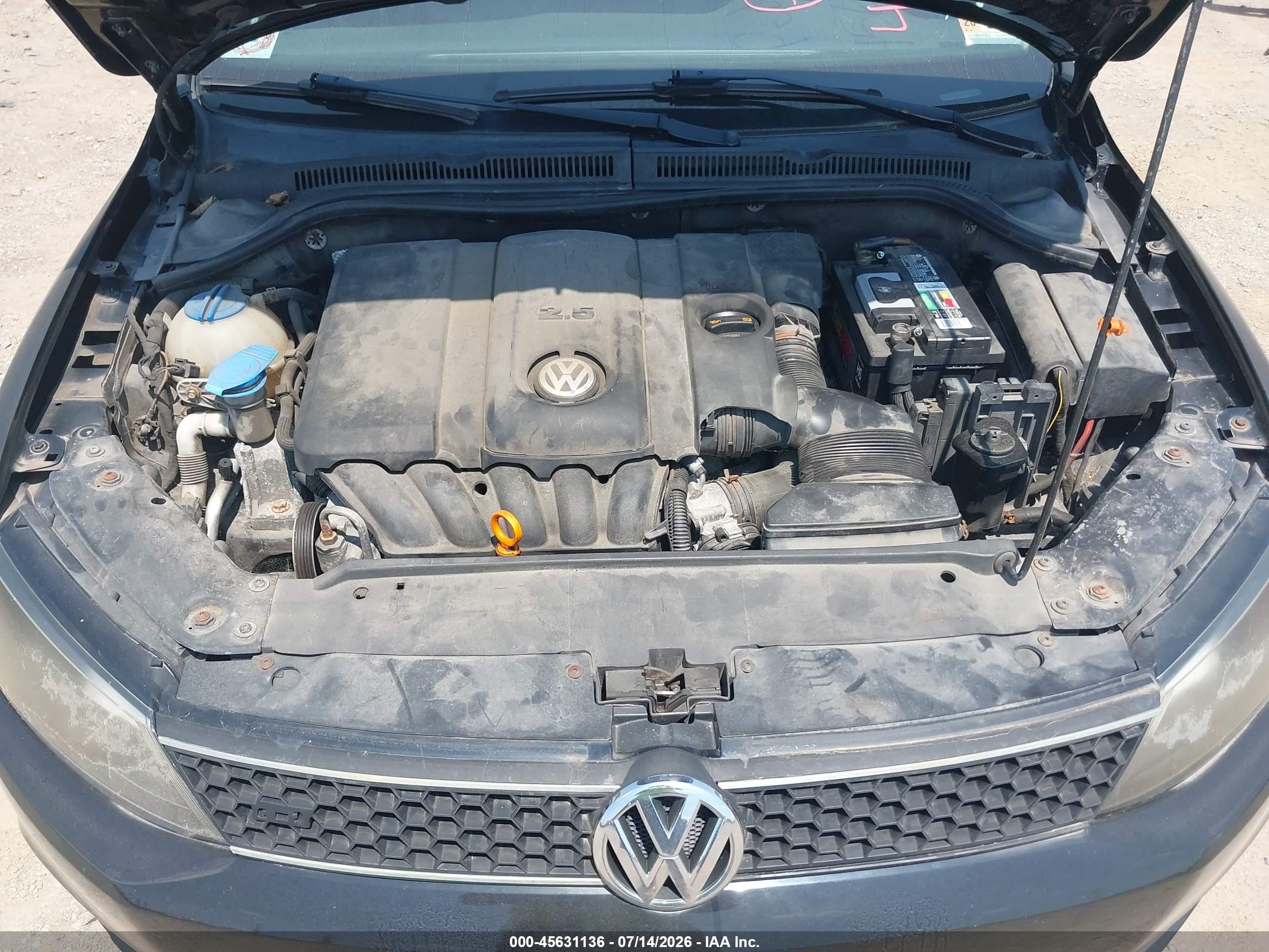2013 Volkswagen Jetta 2.5l Se Black vin: 3VWDP7AJ2DM403877