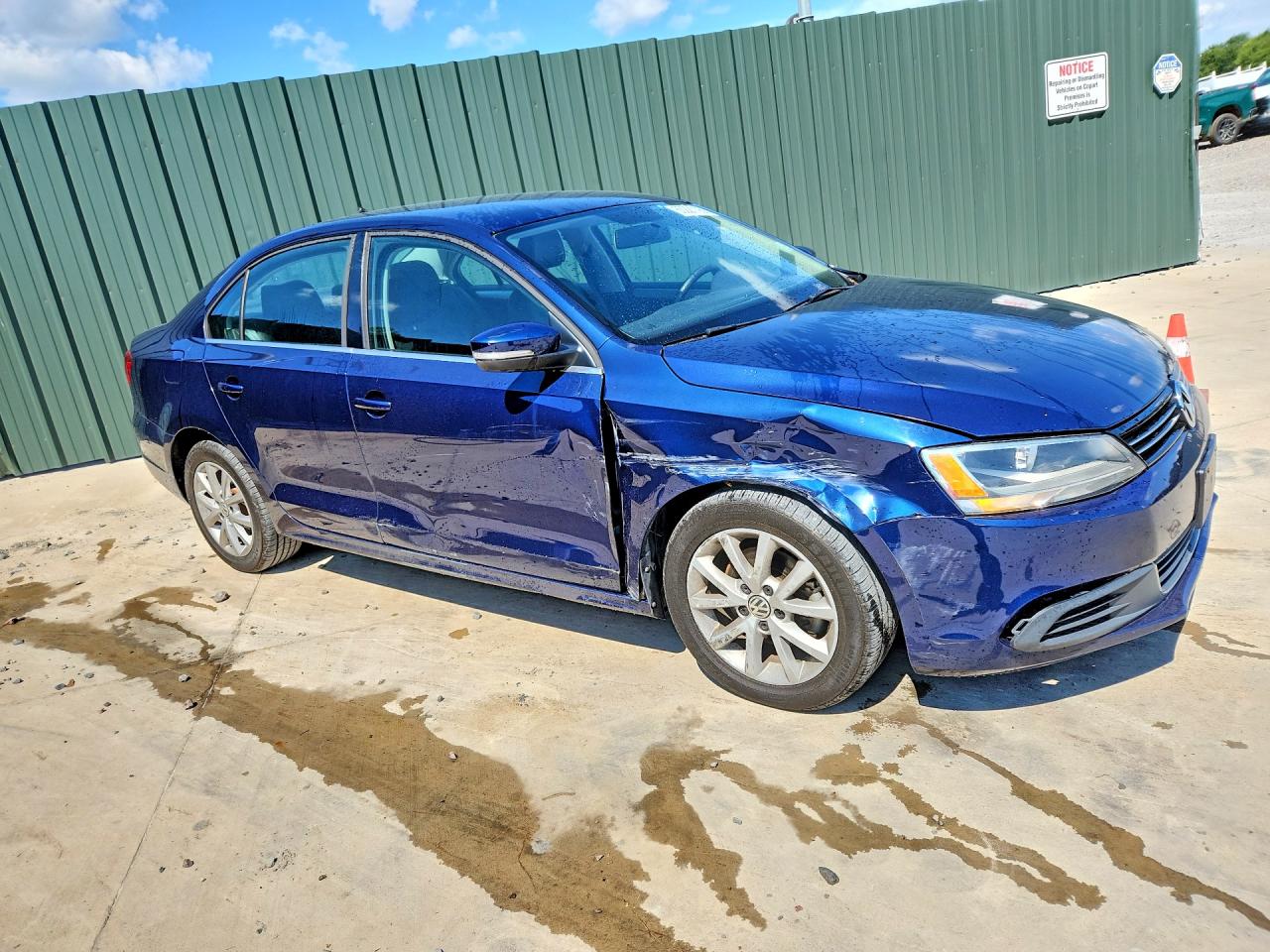 2013 Volkswagen Jetta Se Blue vin: 3VWDP7AJ2DM421117