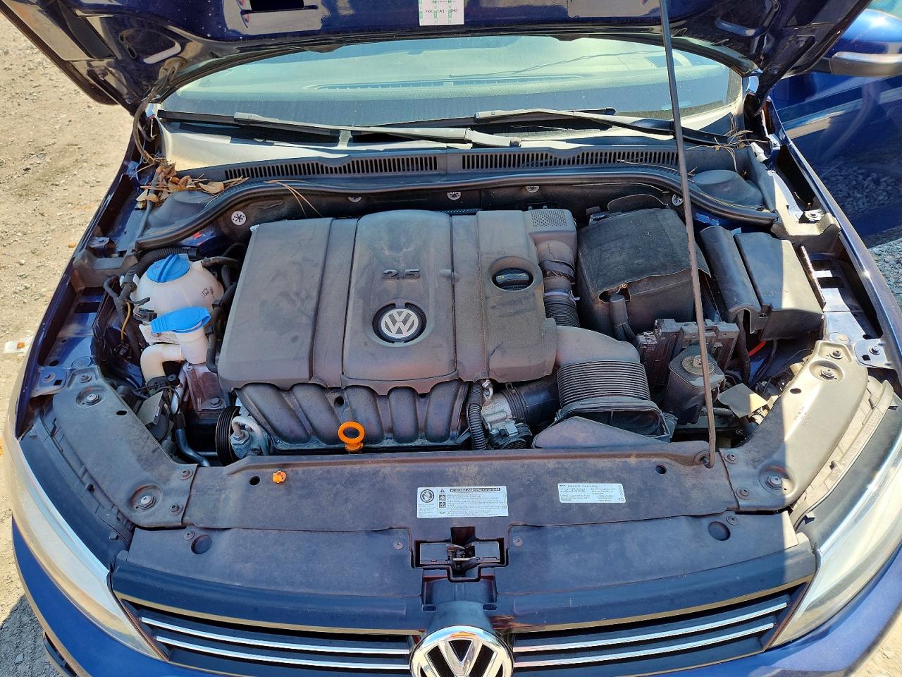 2013 Volkswagen Jetta Se Blue vin: 3VWDP7AJ2DM421117