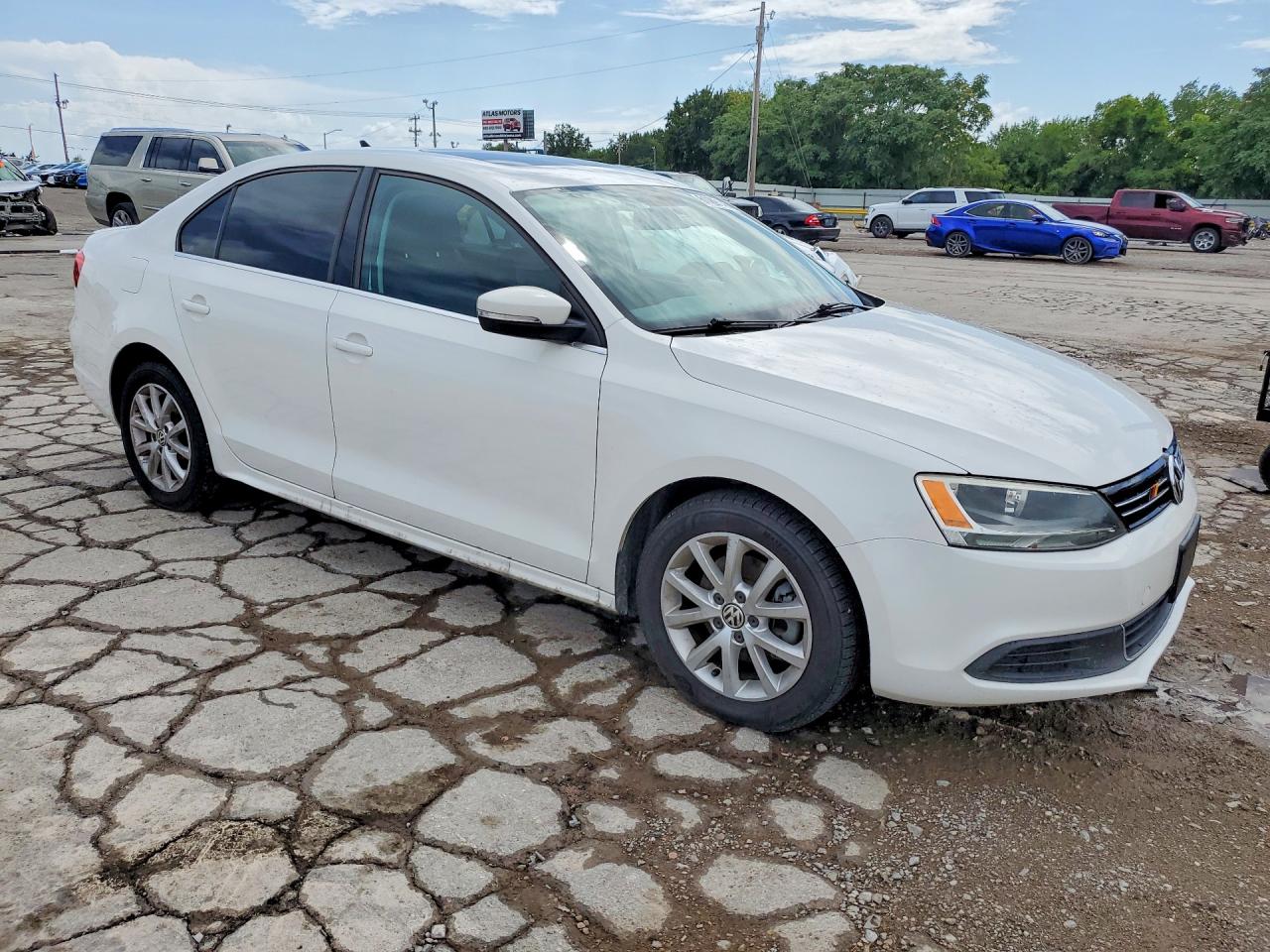 2013 Volkswagen Jetta Se White vin: 3VWDP7AJ2DM425152