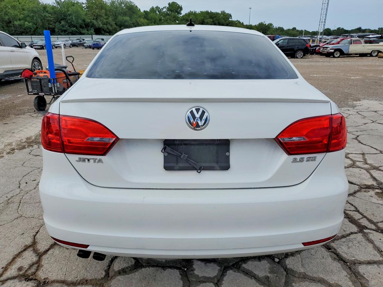 2013 Volkswagen Jetta Se White vin: 3VWDP7AJ2DM425152