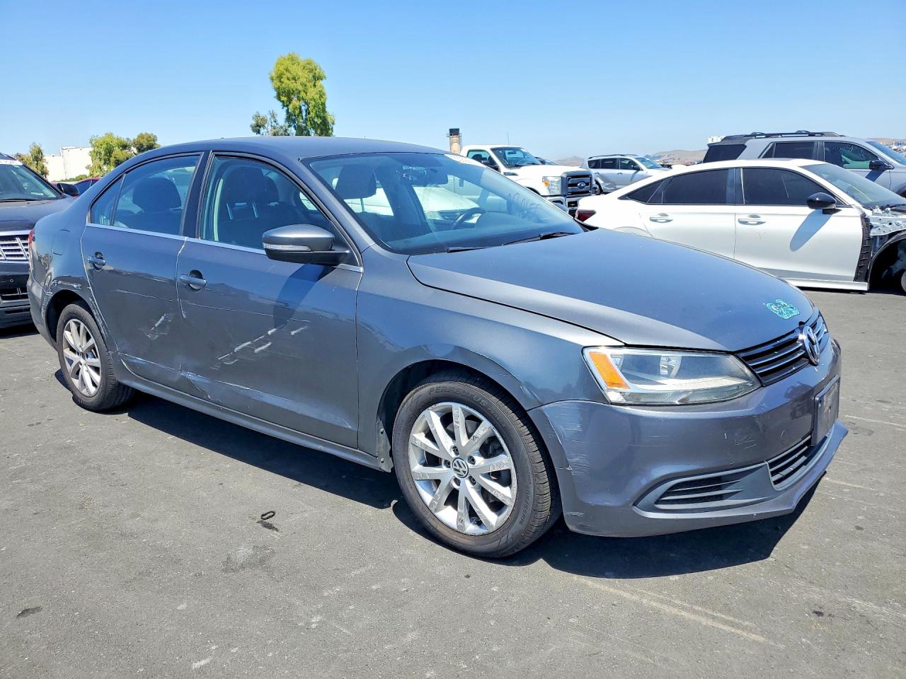 2013 Volkswagen Jetta Se Gray vin: 3VWDP7AJ2DM439990