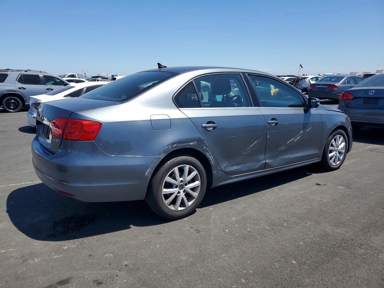 2013 Volkswagen Jetta Se Gray vin: 3VWDP7AJ2DM439990