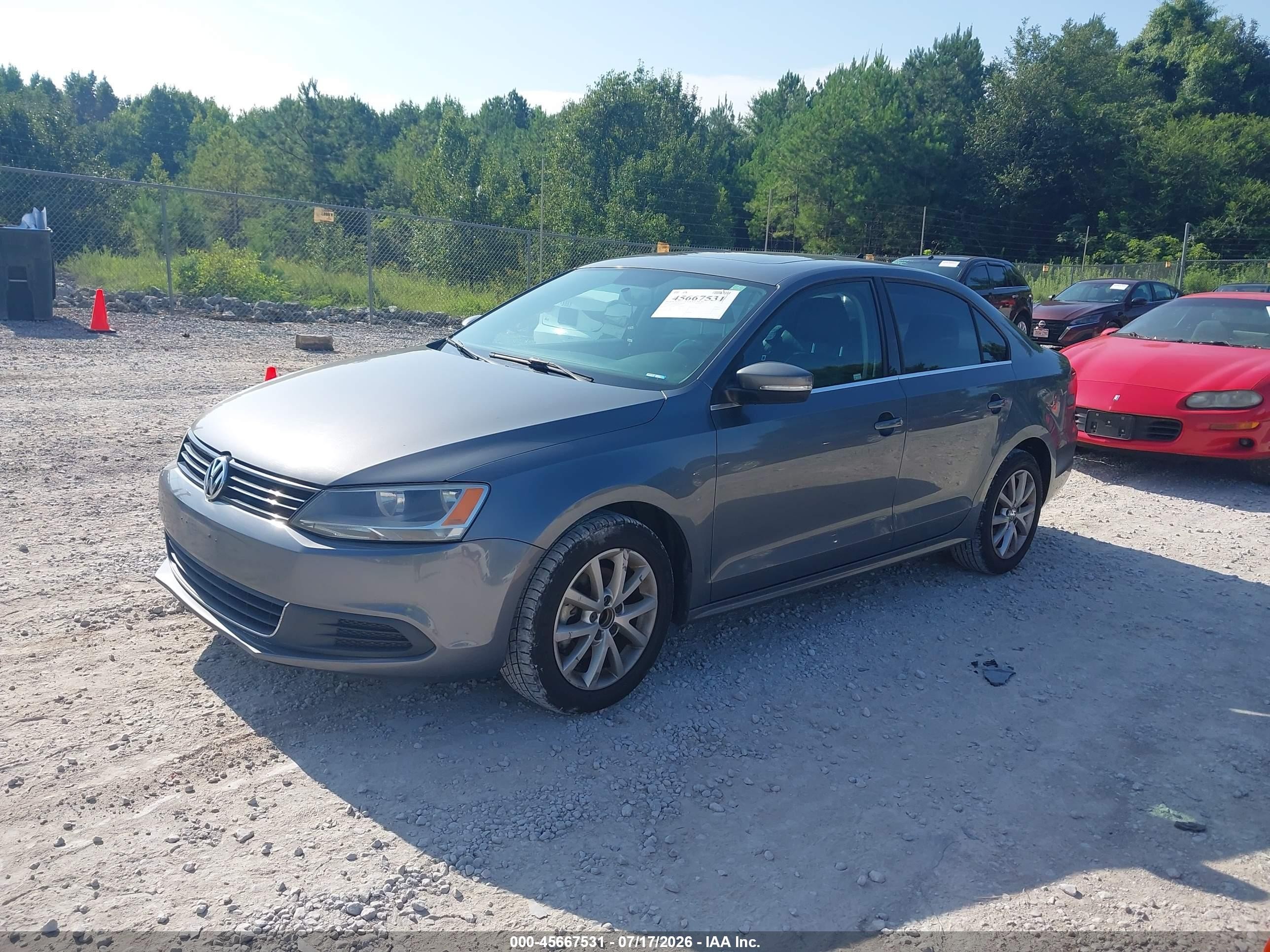 2013 Volkswagen Jetta 2.5l Se Gray vin: 3VWDP7AJ2DM440511