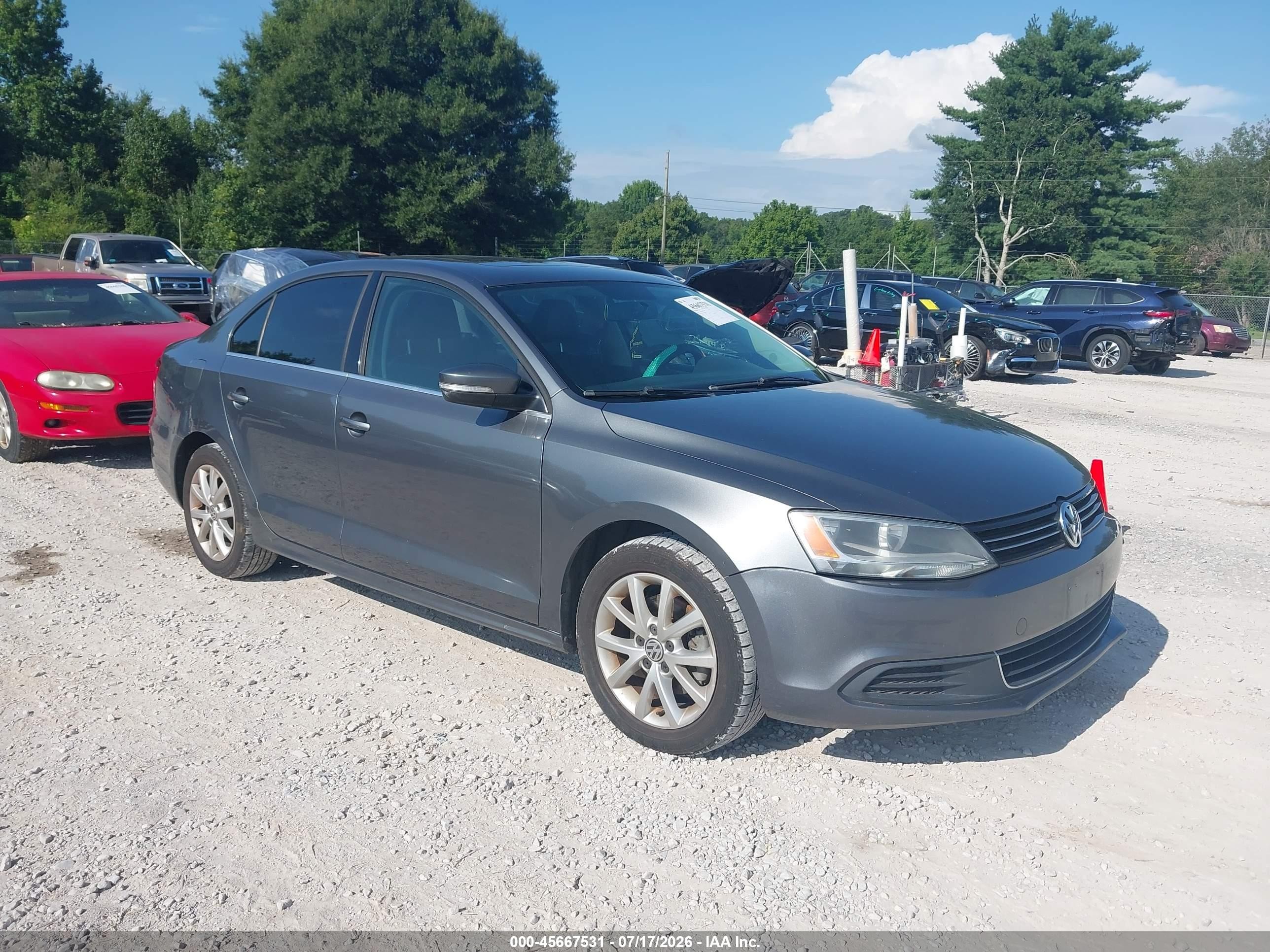 2013 Volkswagen Jetta 2.5l Se Gray vin: 3VWDP7AJ2DM440511
