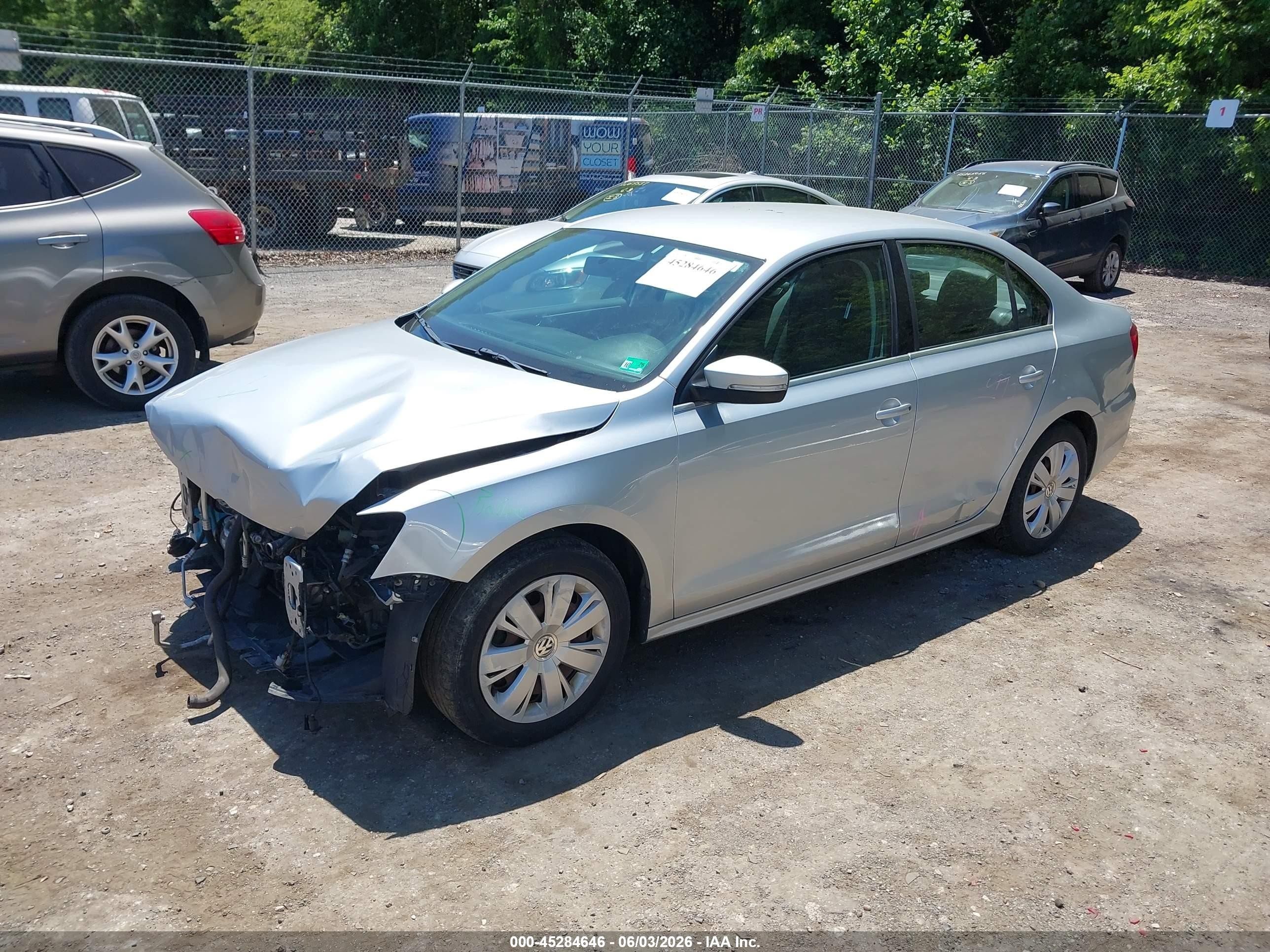 2013 Volkswagen Jetta 2.5l Se Silver vin: 3VWDP7AJ2DM444011