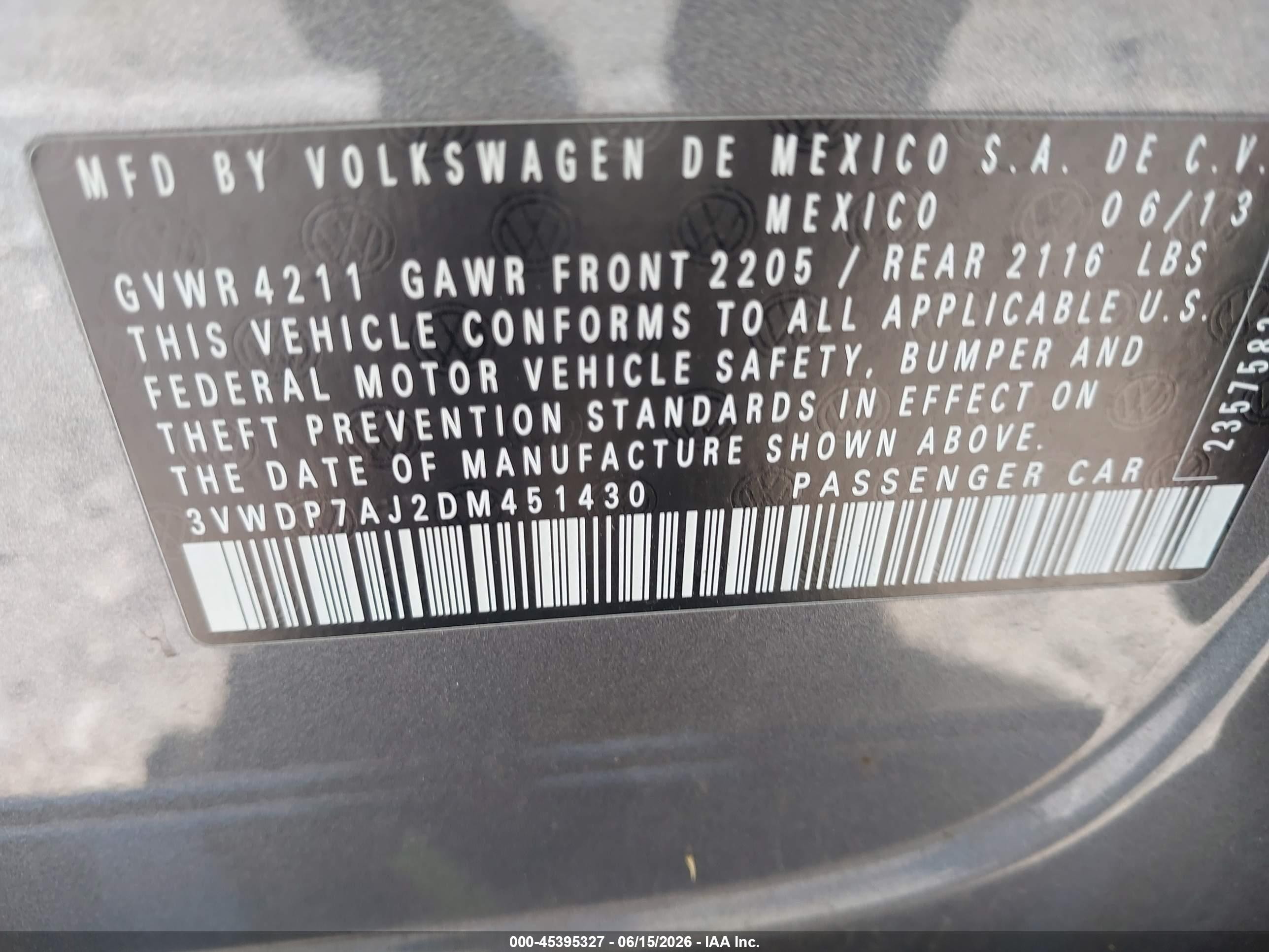 2013 Volkswagen Jetta 2.5l Se Gray vin: 3VWDP7AJ2DM451430