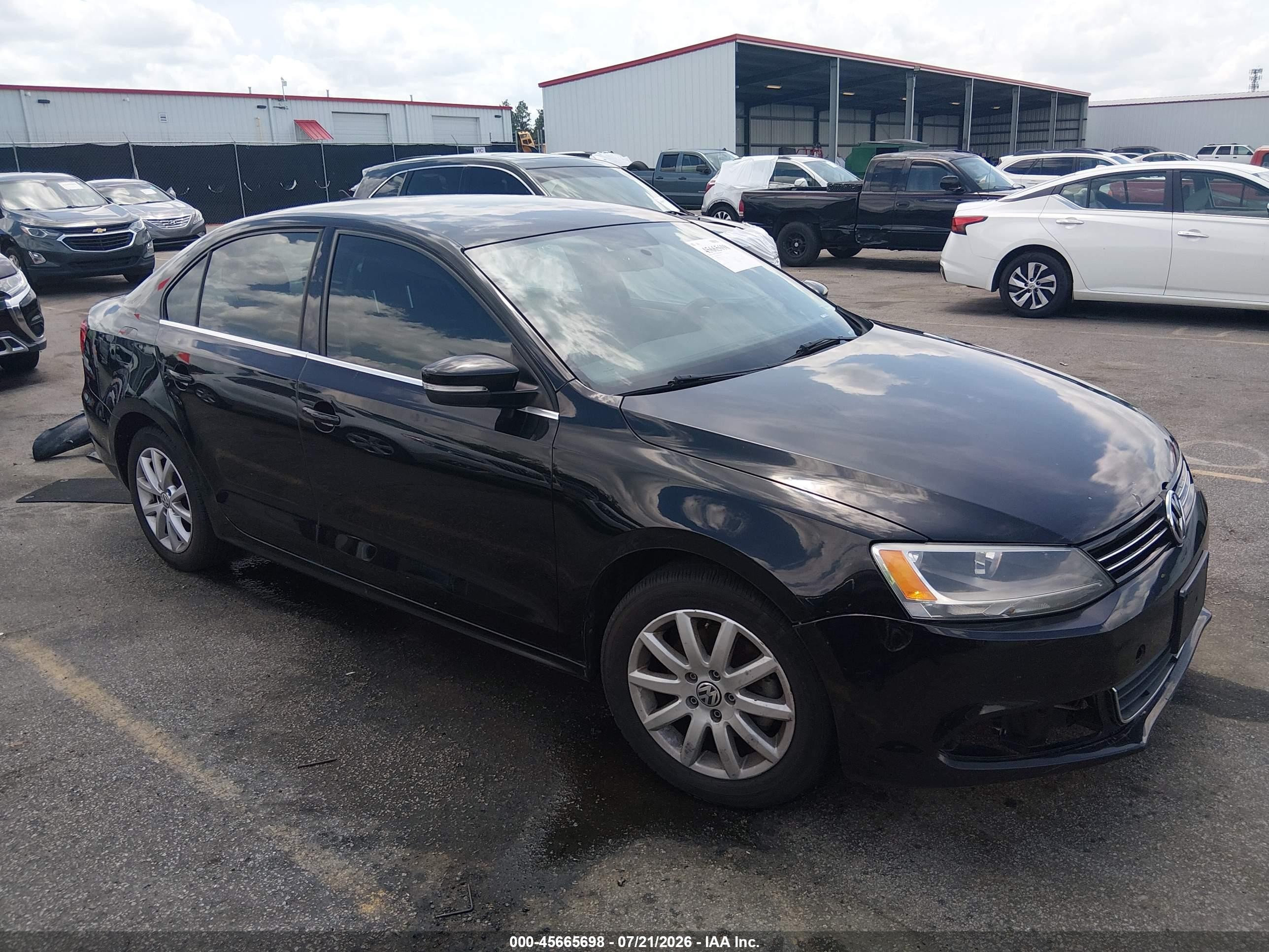 2013 Volkswagen Jetta 2.5l Se Black vin: 3VWDP7AJ2DM454974