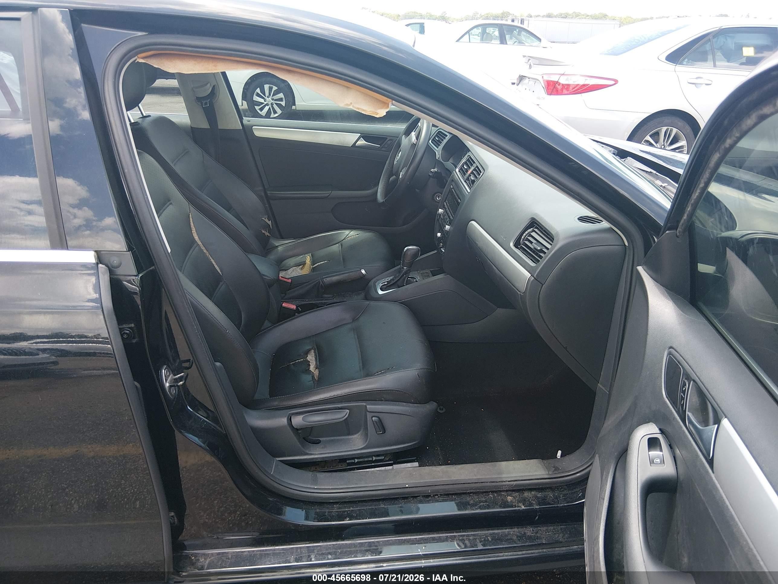 2013 Volkswagen Jetta 2.5l Se Black vin: 3VWDP7AJ2DM454974