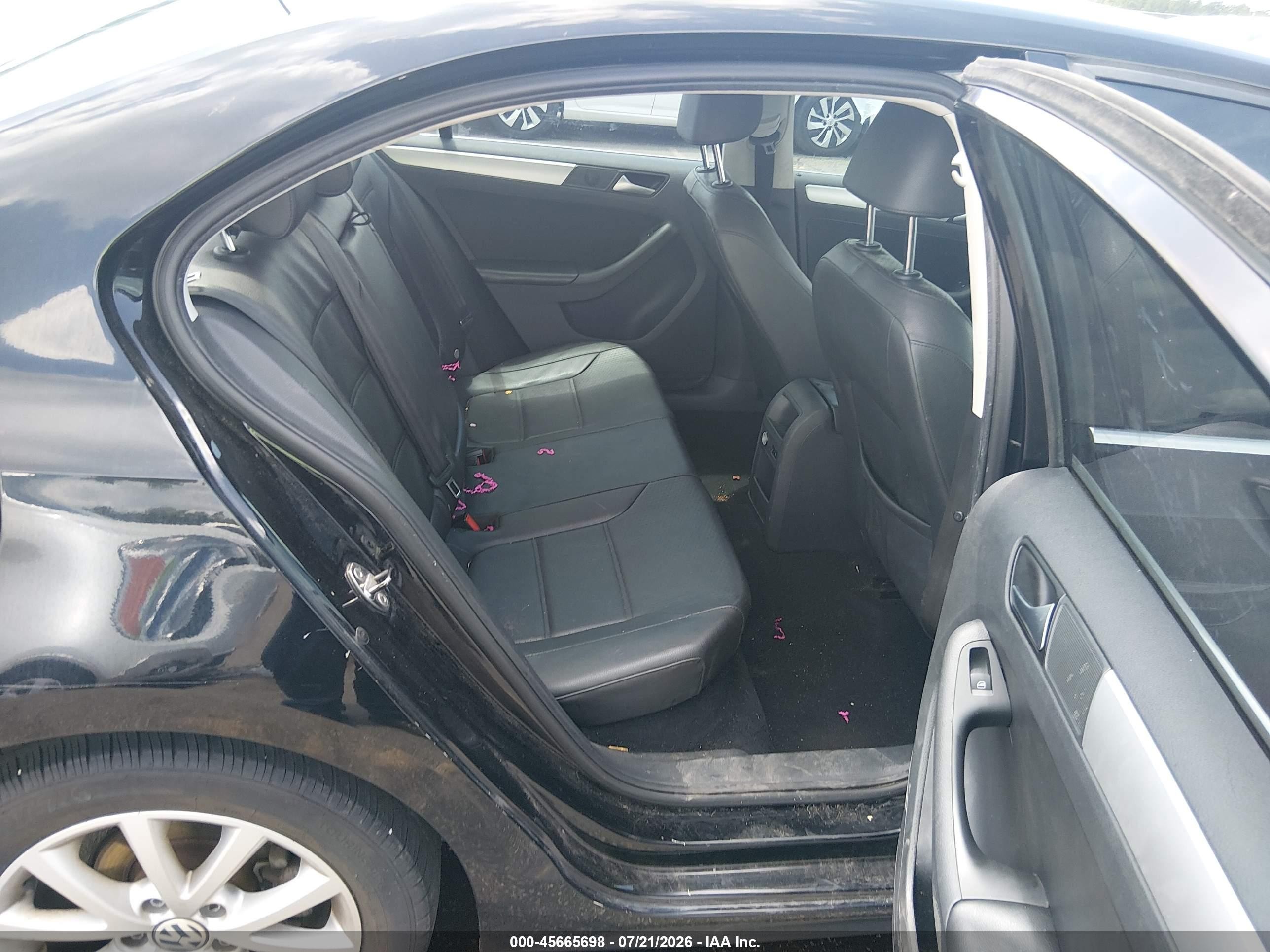 2013 Volkswagen Jetta 2.5l Se Black vin: 3VWDP7AJ2DM454974