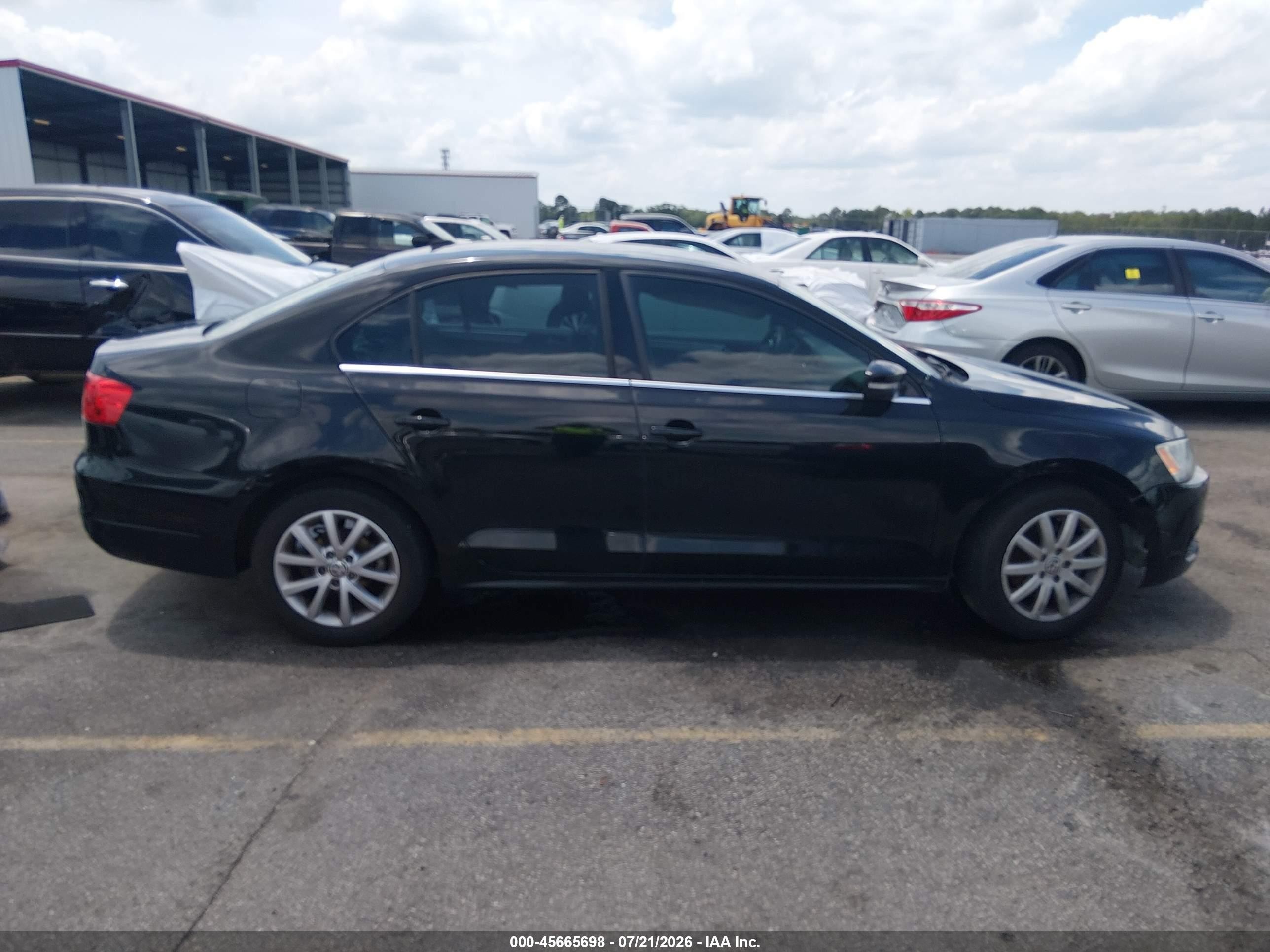 2013 Volkswagen Jetta 2.5l Se Black vin: 3VWDP7AJ2DM454974