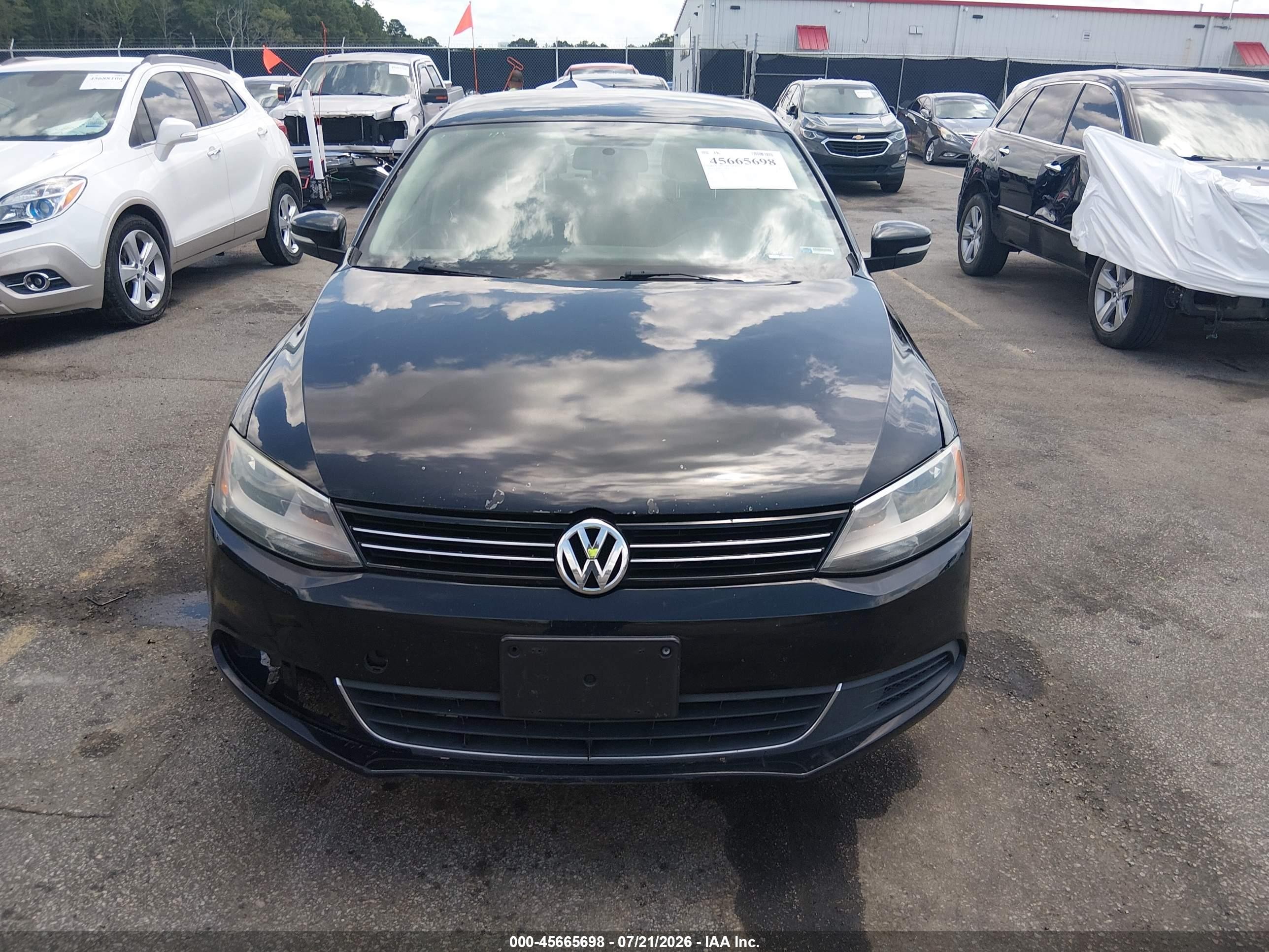 2013 Volkswagen Jetta 2.5l Se Black vin: 3VWDP7AJ2DM454974