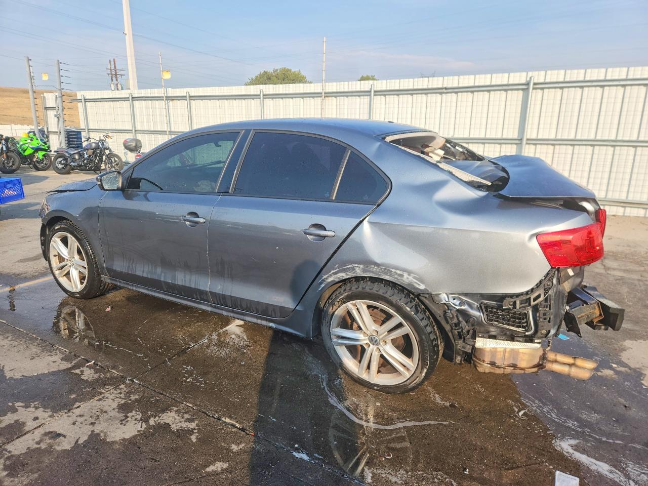 2012 Volkswagen Jetta Se Gray vin: 3VWDP7AJ3CM113114