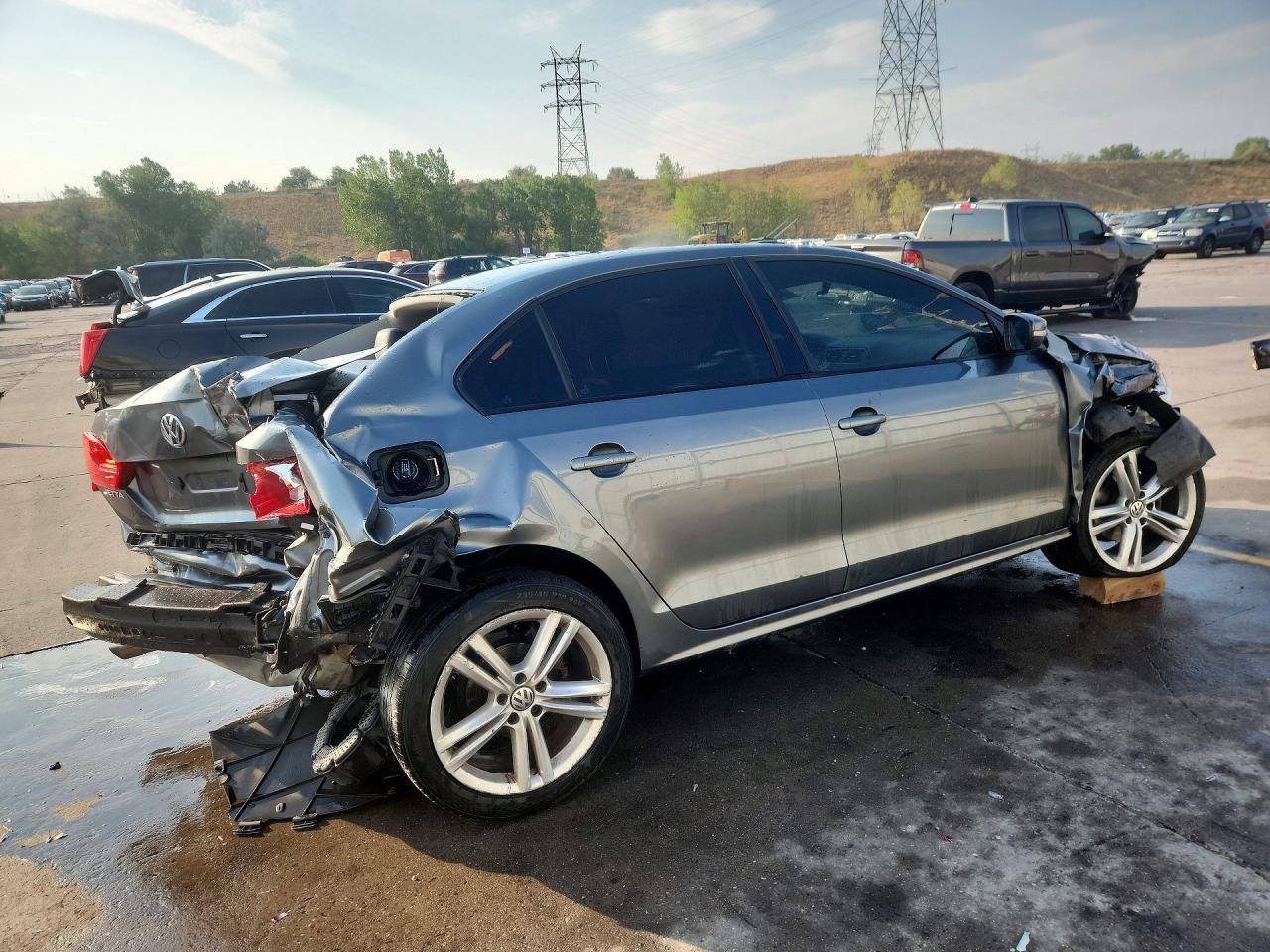 2012 Volkswagen Jetta Se Gray vin: 3VWDP7AJ3CM113114