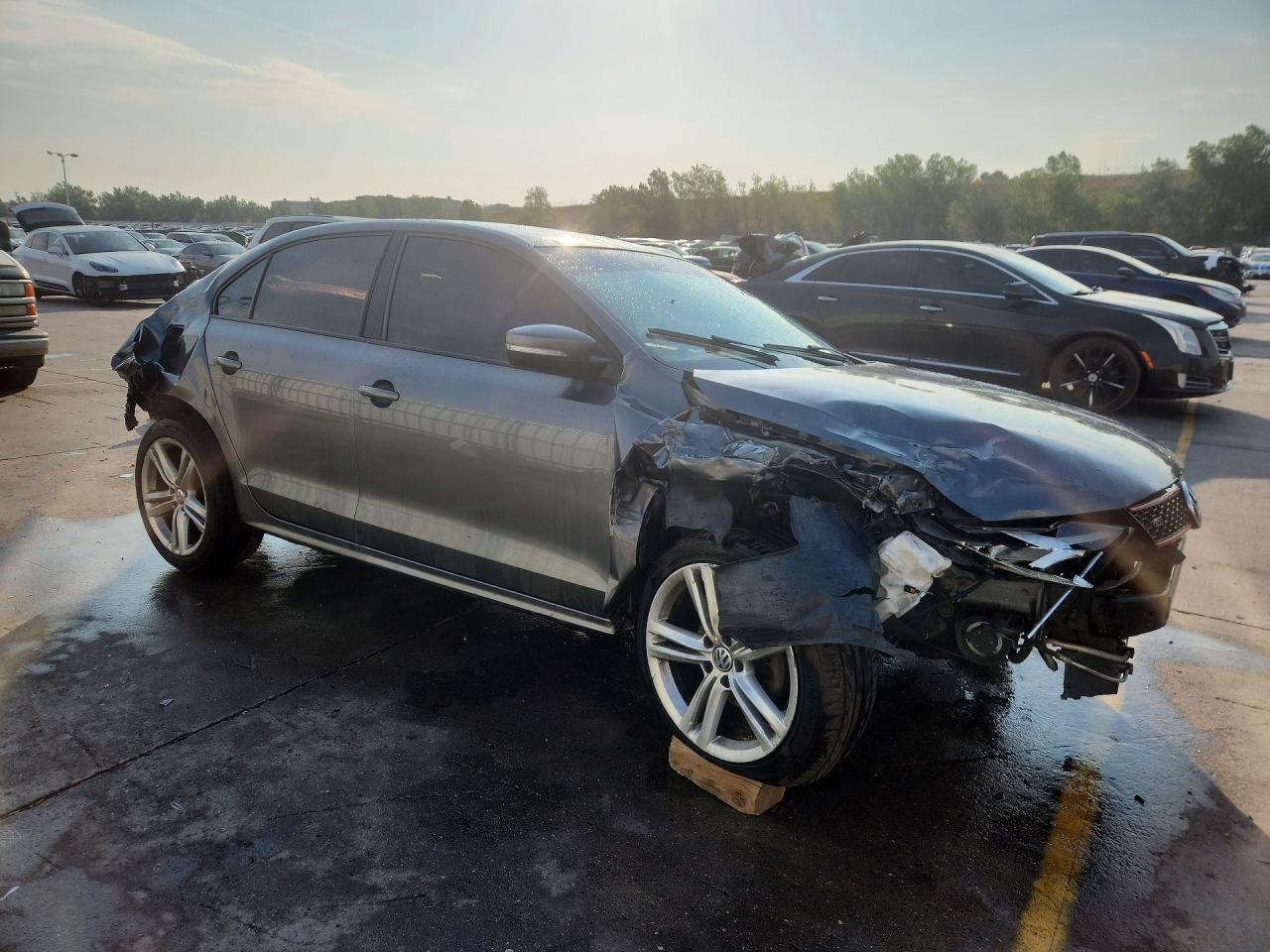 2012 Volkswagen Jetta Se Gray vin: 3VWDP7AJ3CM113114
